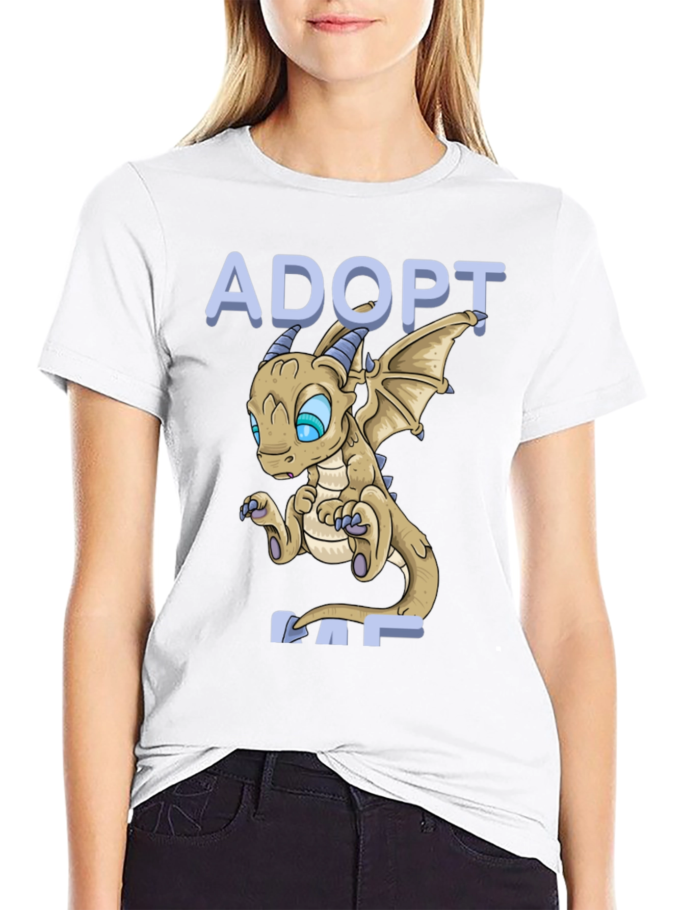 Adopt a Dragon Graphic Tee - Fantasy Style