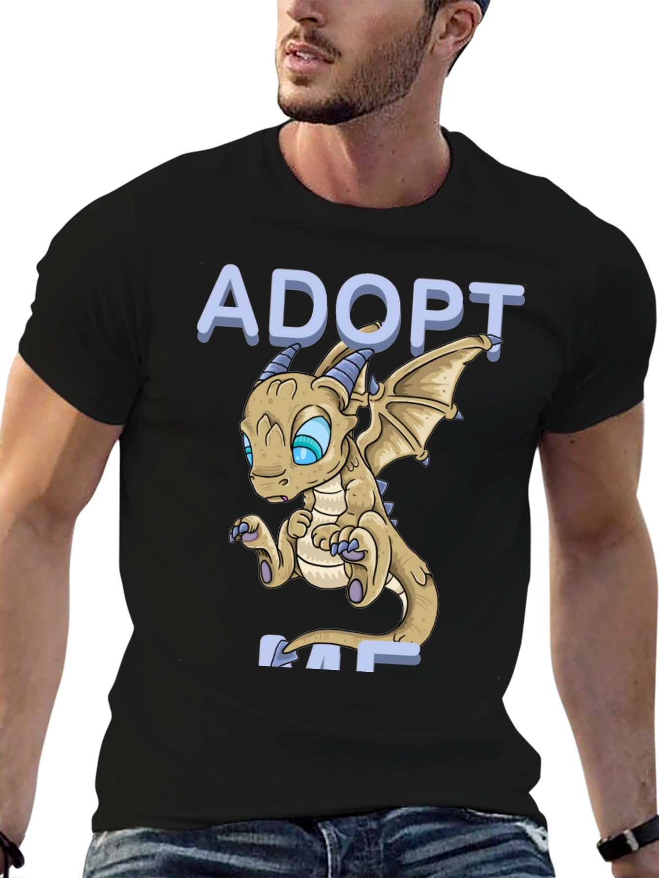 Adopt a Dragon Graphic Tee - Fantasy Style