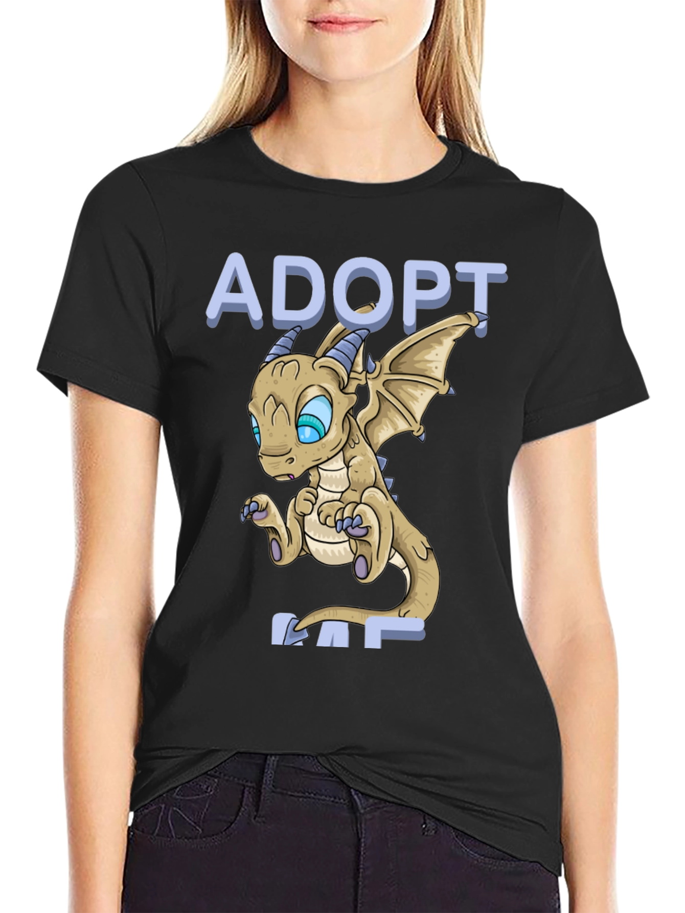 Adopt a Dragon Graphic Tee - Fantasy Style