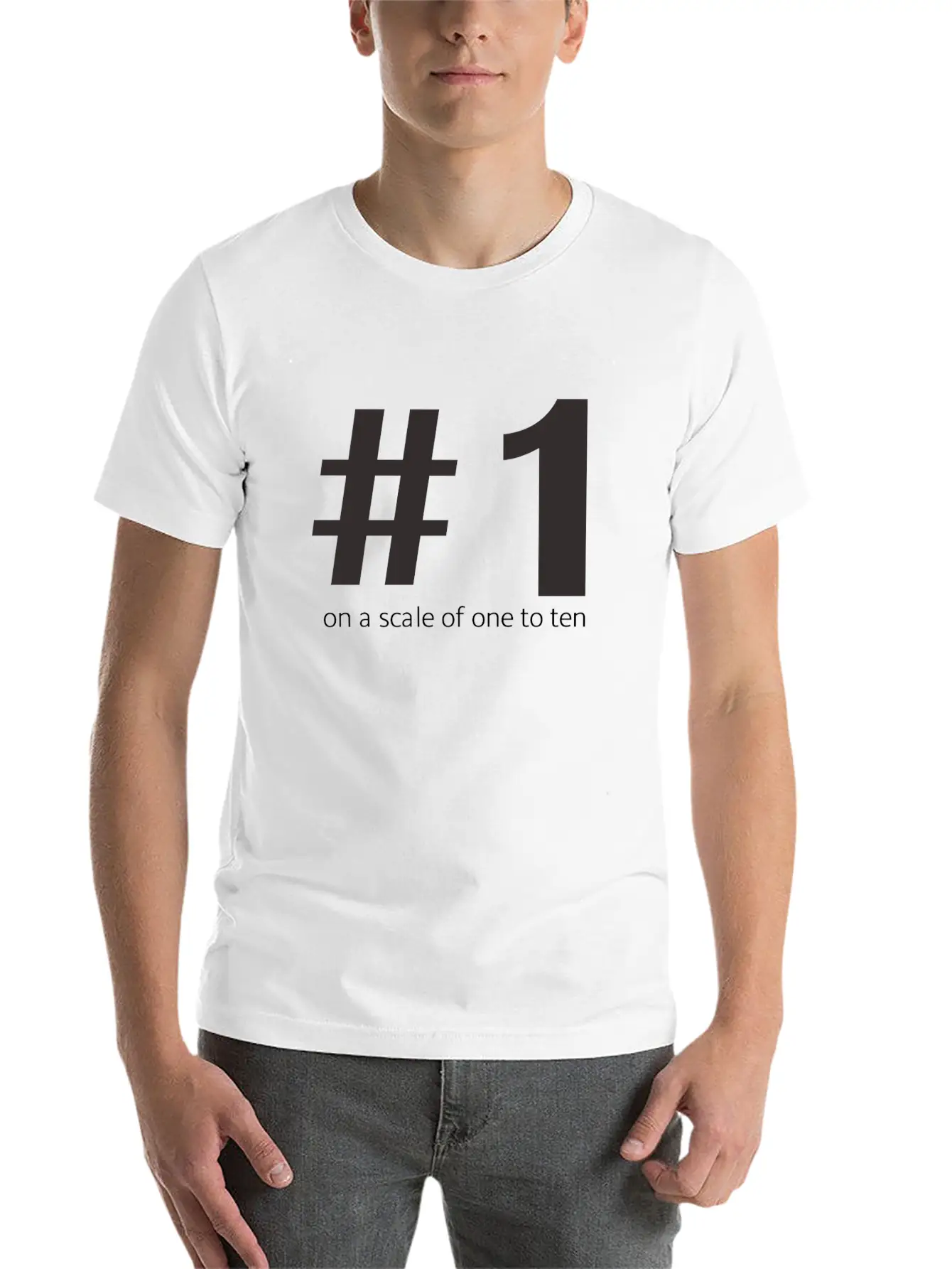 1 On A Scale Of 1 To 10 Casual Graphic T-Shirt – Simple And Comfortable Daily Wear