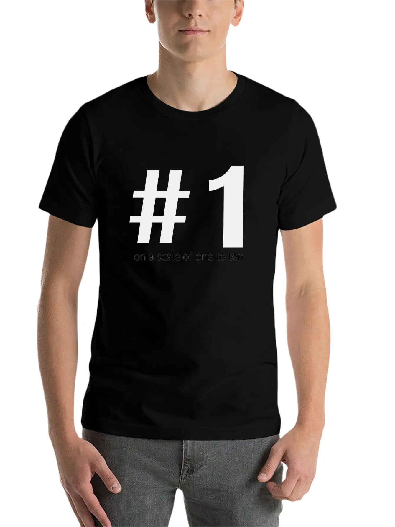 1 On A Scale Of 1 To 10 Casual Graphic T-Shirt – Simple And Comfortable Daily Wear