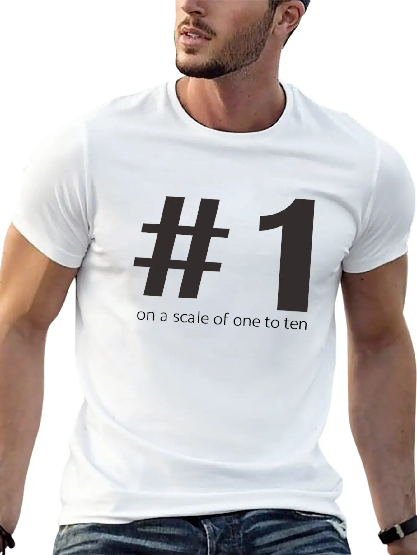 1 On A Scale Of 1 To 10 Casual Graphic T-Shirt – Simple And Comfortable Daily Wear