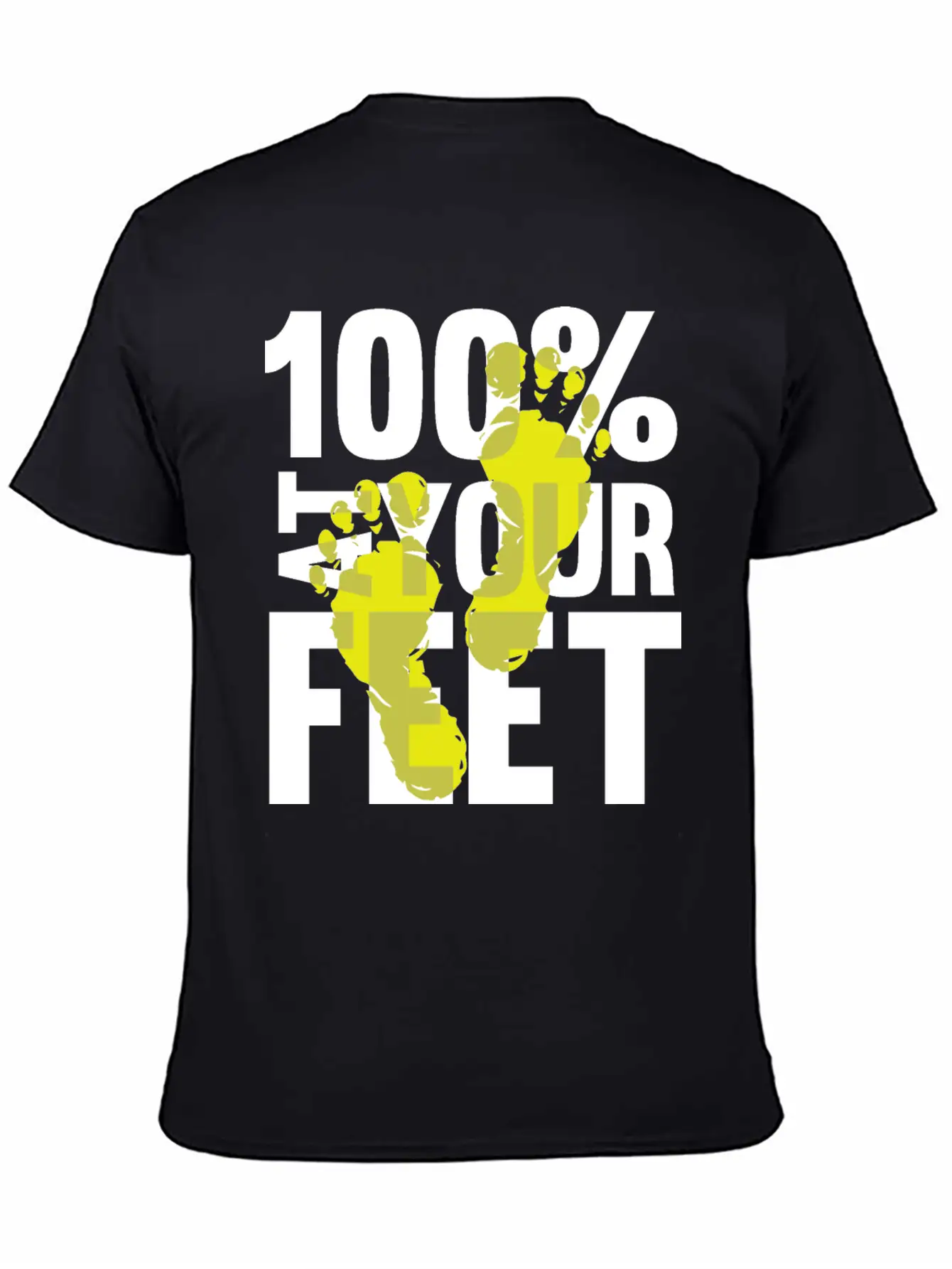 100% At Your Feet Casual Graphic T-Shirt – Simple And Comfortable Daily Wear