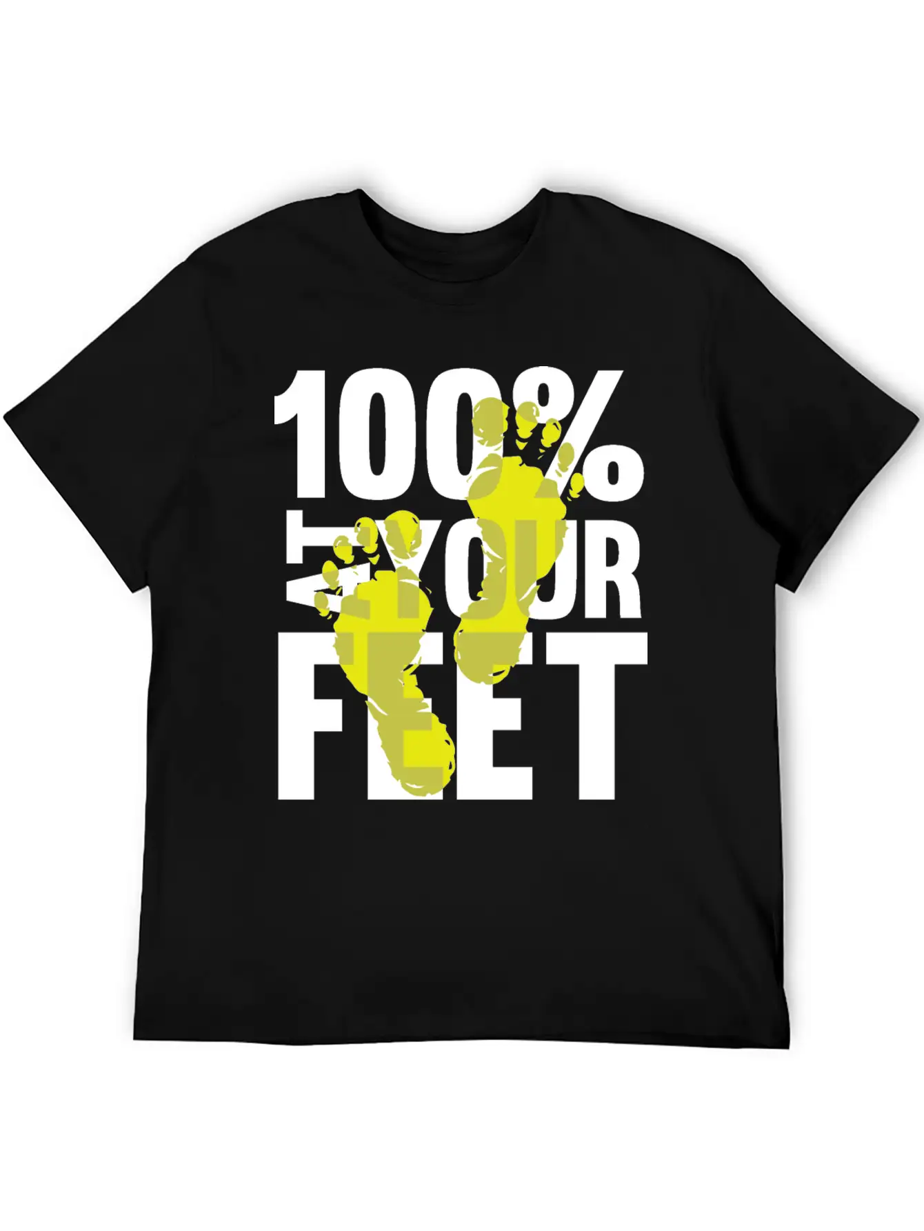100% At Your Feet Casual Graphic T-Shirt – Simple And Comfortable Daily Wear