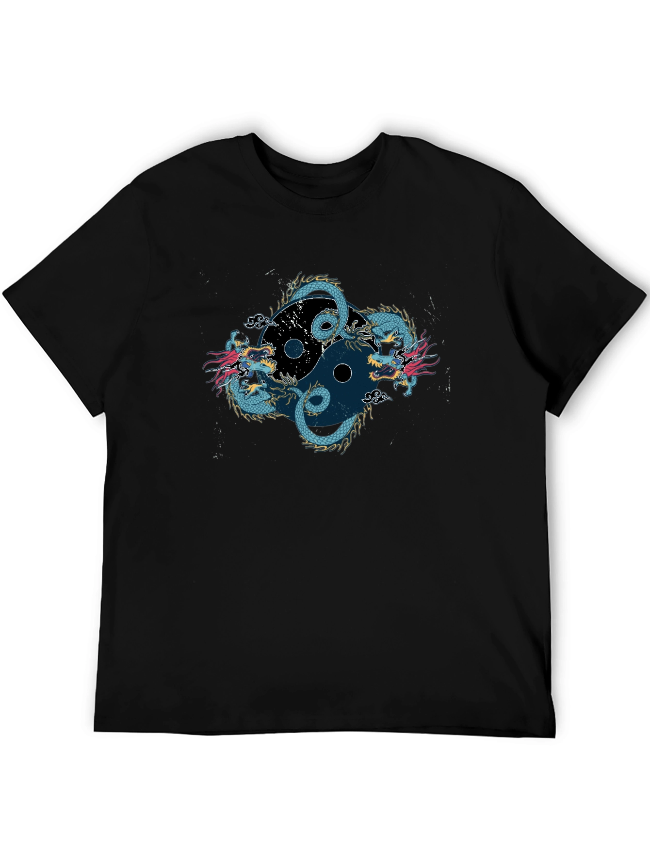Yin Yang Dragon Graphic Tee - Classic Fit