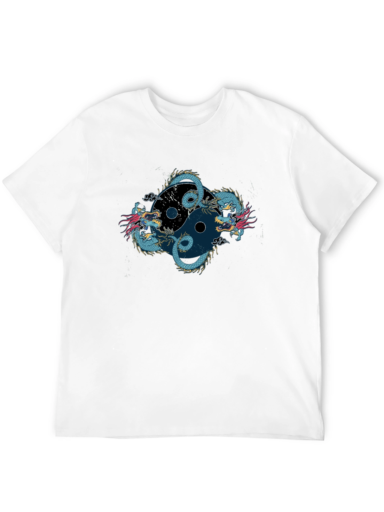 Yin Yang Dragon Graphic Tee - Classic Fit