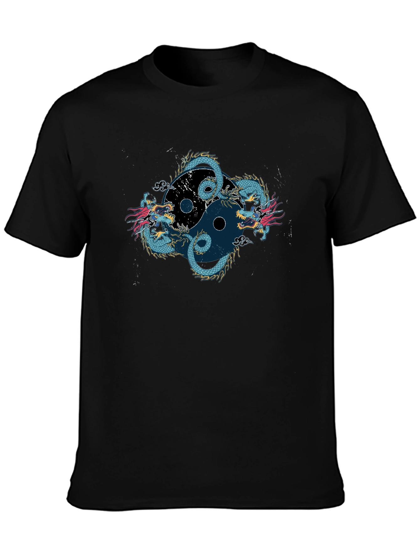 Yin Yang Dragon Graphic Tee - Classic Fit