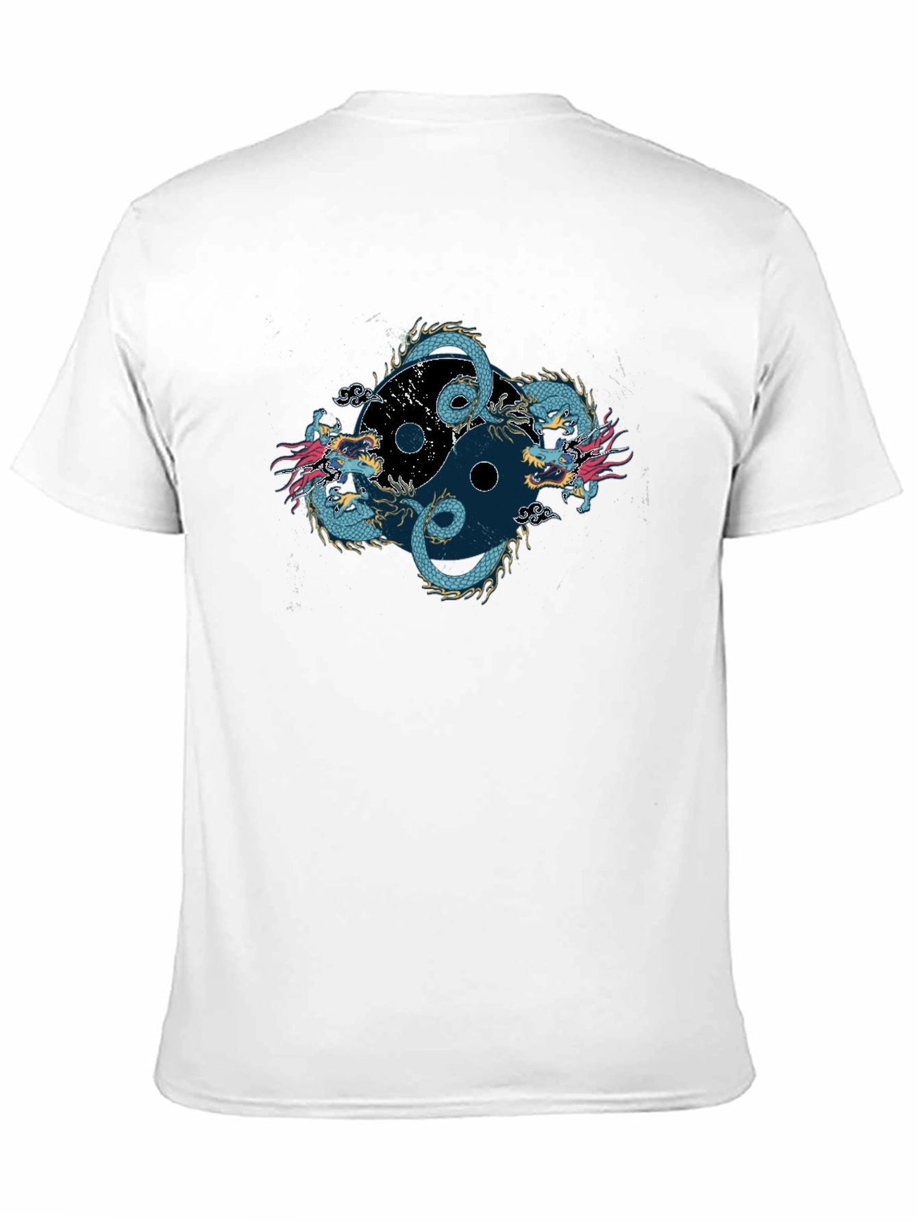 Yin Yang Dragon Graphic Tee - Classic Fit