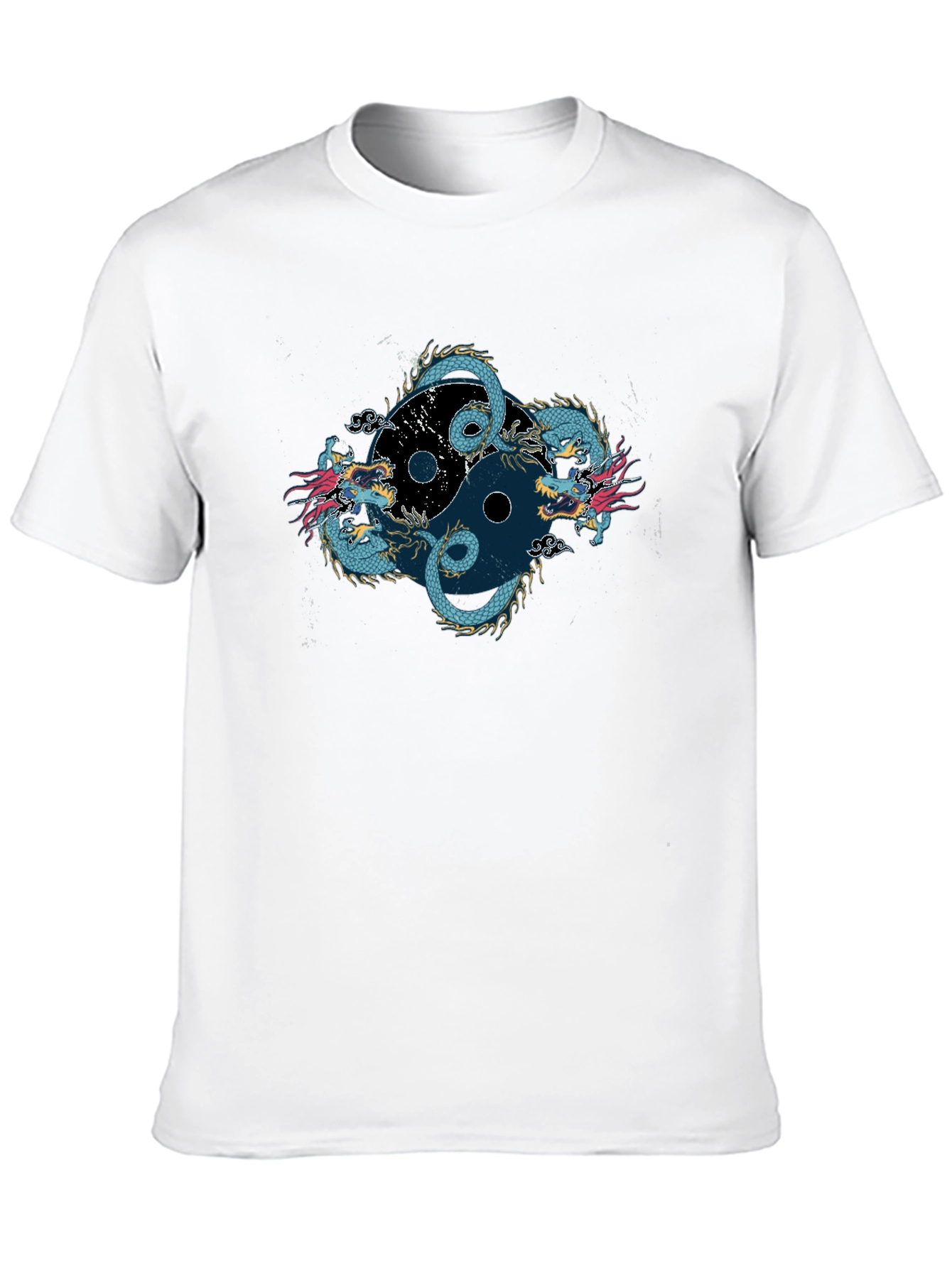 Yin Yang Dragon Graphic Tee - Classic Fit