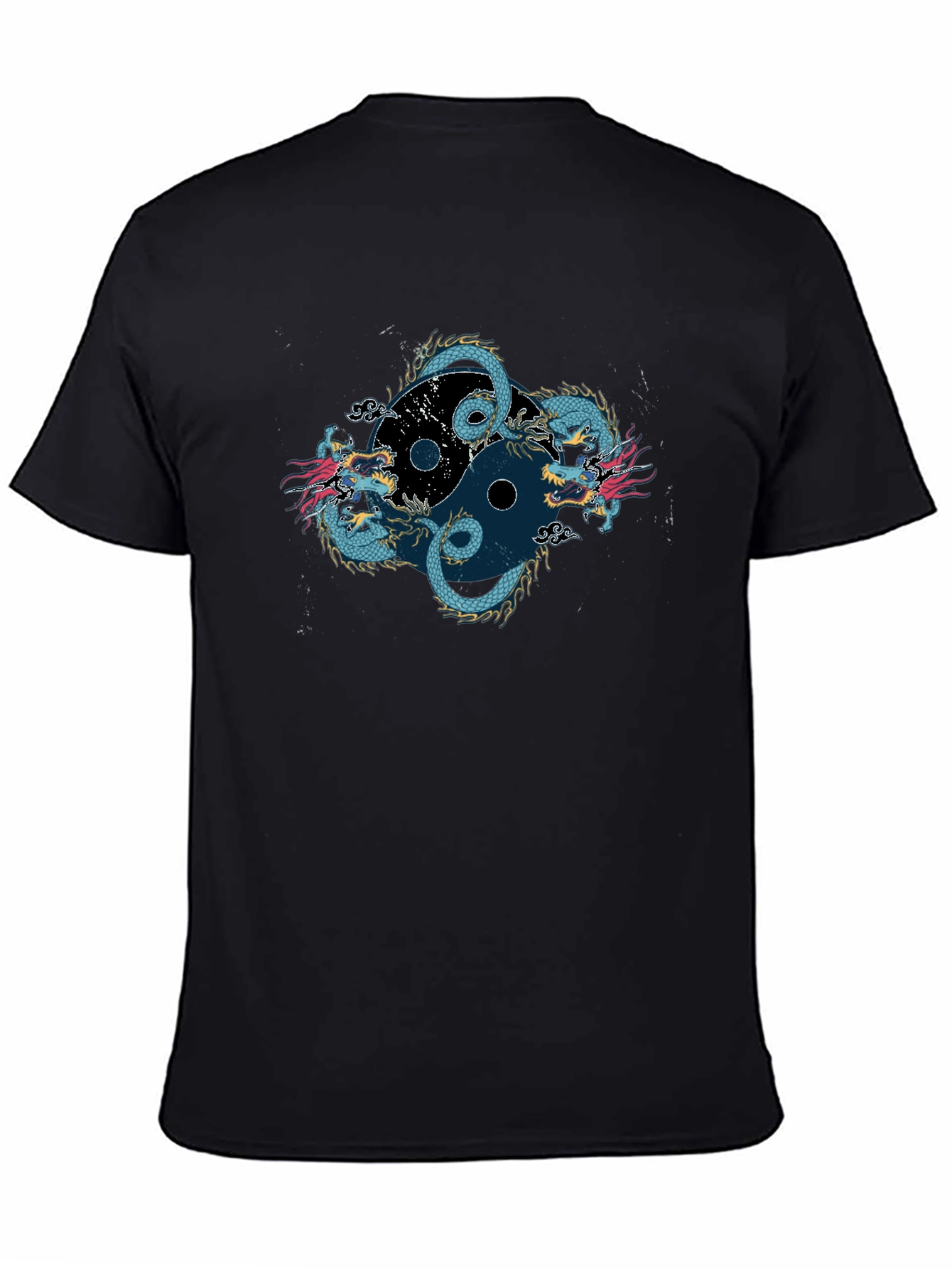 Yin Yang Dragon Graphic Tee - Classic Fit