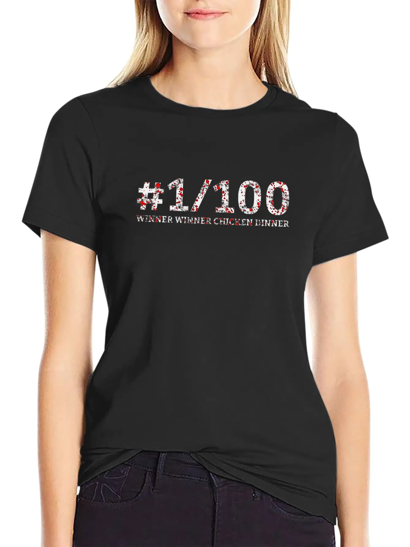 #1Alive Winner Winner Chicken Dinner Timeless Short Sleeve Tee – Comfy And Minimalist Design