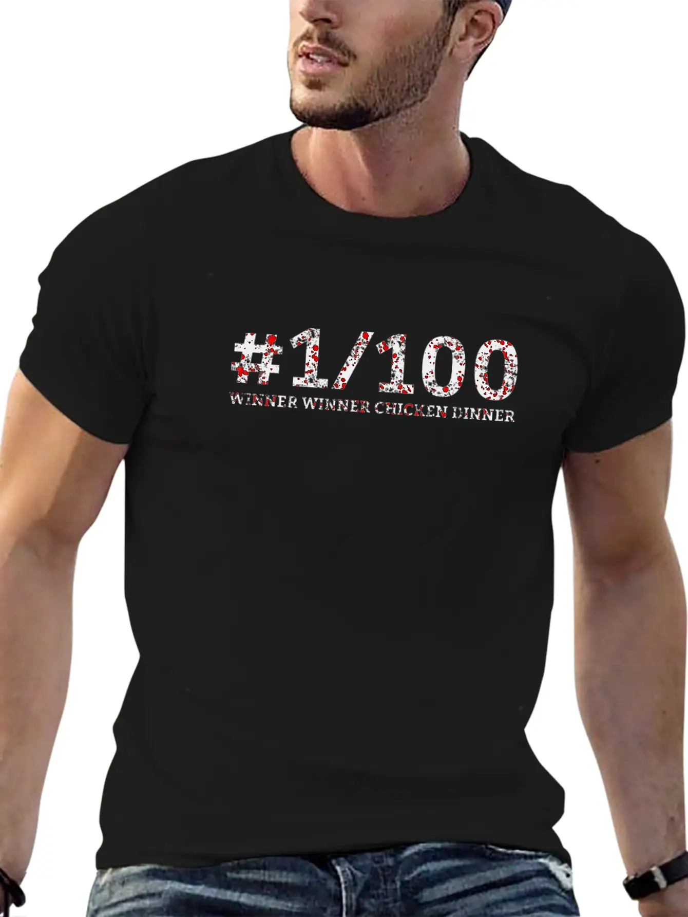#1Alive Winner Winner Chicken Dinner Timeless Short Sleeve Tee – Comfy And Minimalist Design