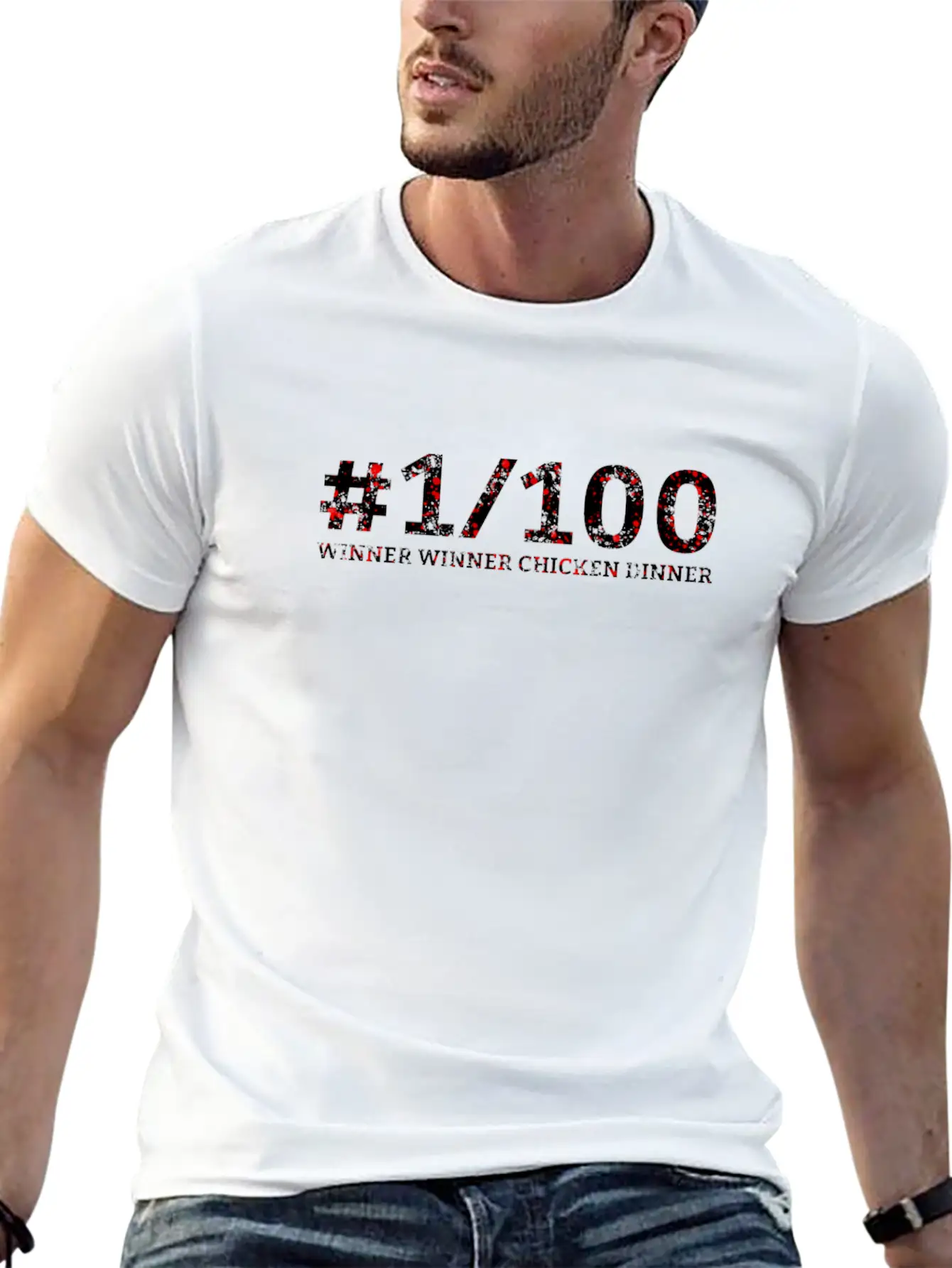 #1Alive Winner Winner Chicken Dinner Timeless Short Sleeve Tee – Comfy And Minimalist Design