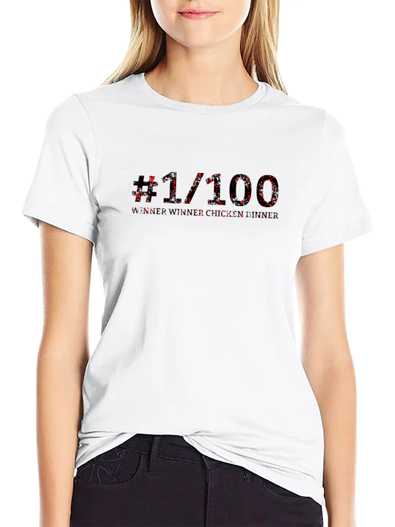 #1Alive Winner Winner Chicken Dinner Timeless Short Sleeve Tee – Comfy And Minimalist Design