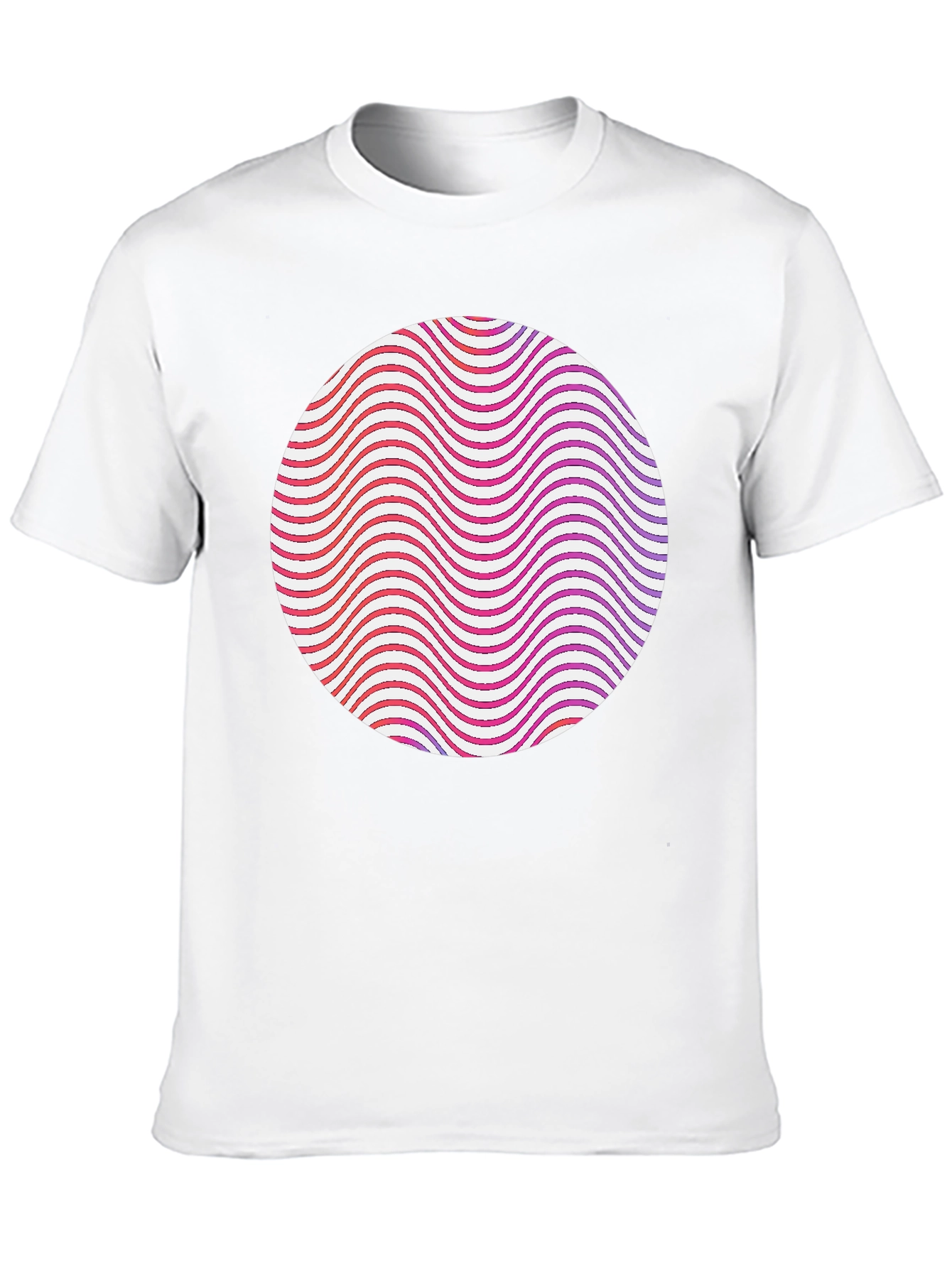 Abstract Circle Graphic Tee - Modern Style