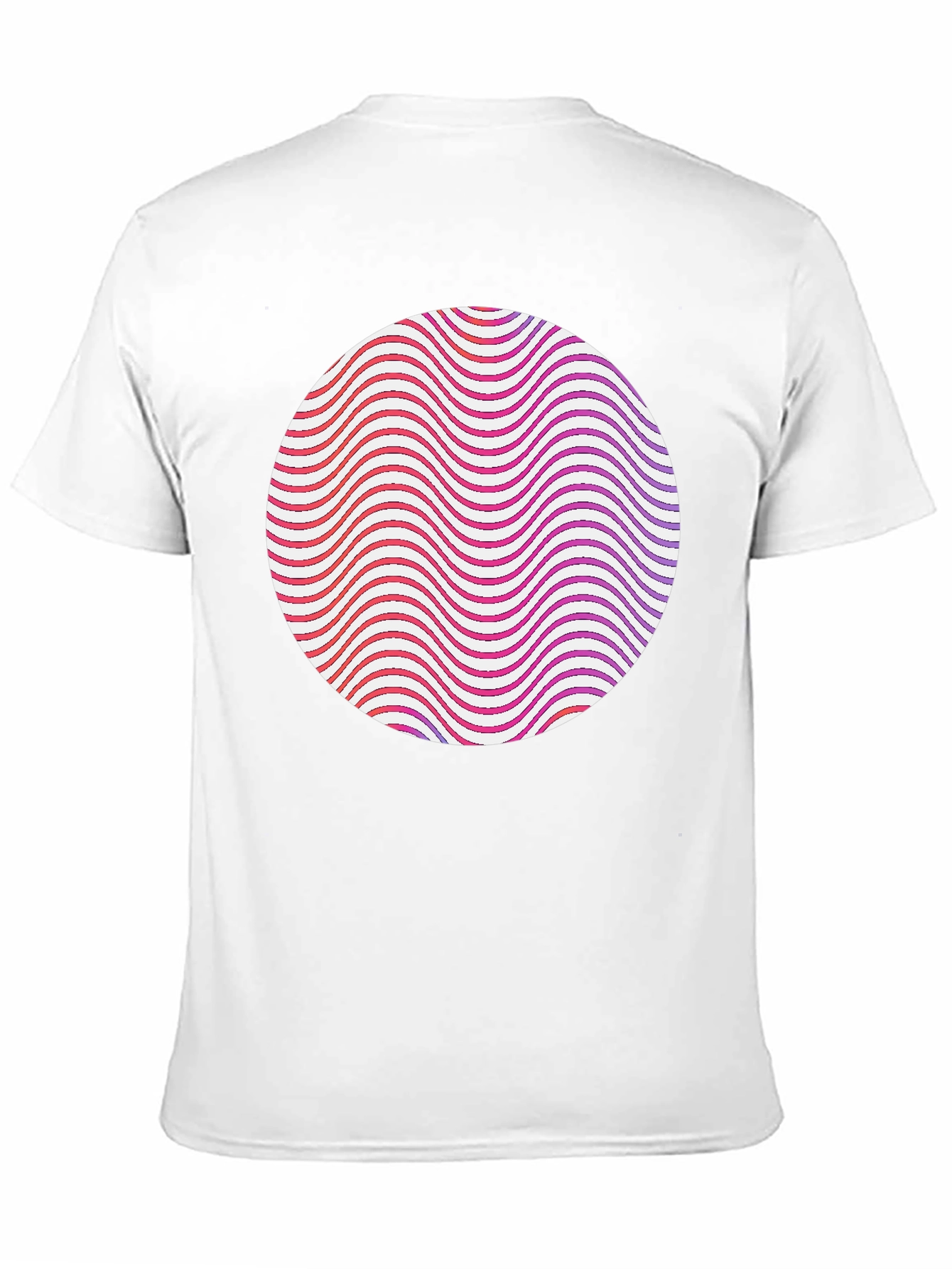 Abstract Circle Graphic Tee - Modern Style