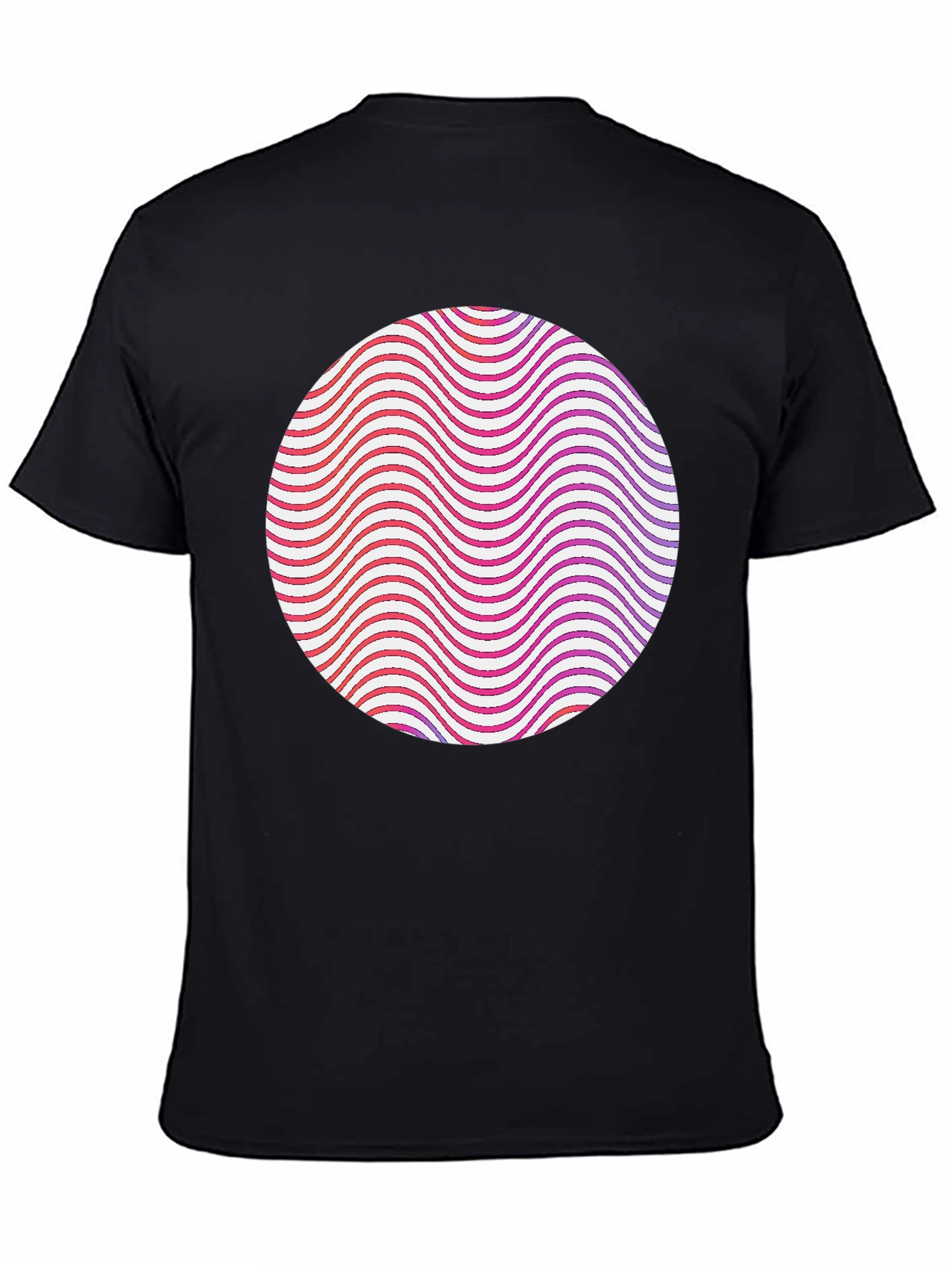 Abstract Circle Graphic Tee - Modern Style