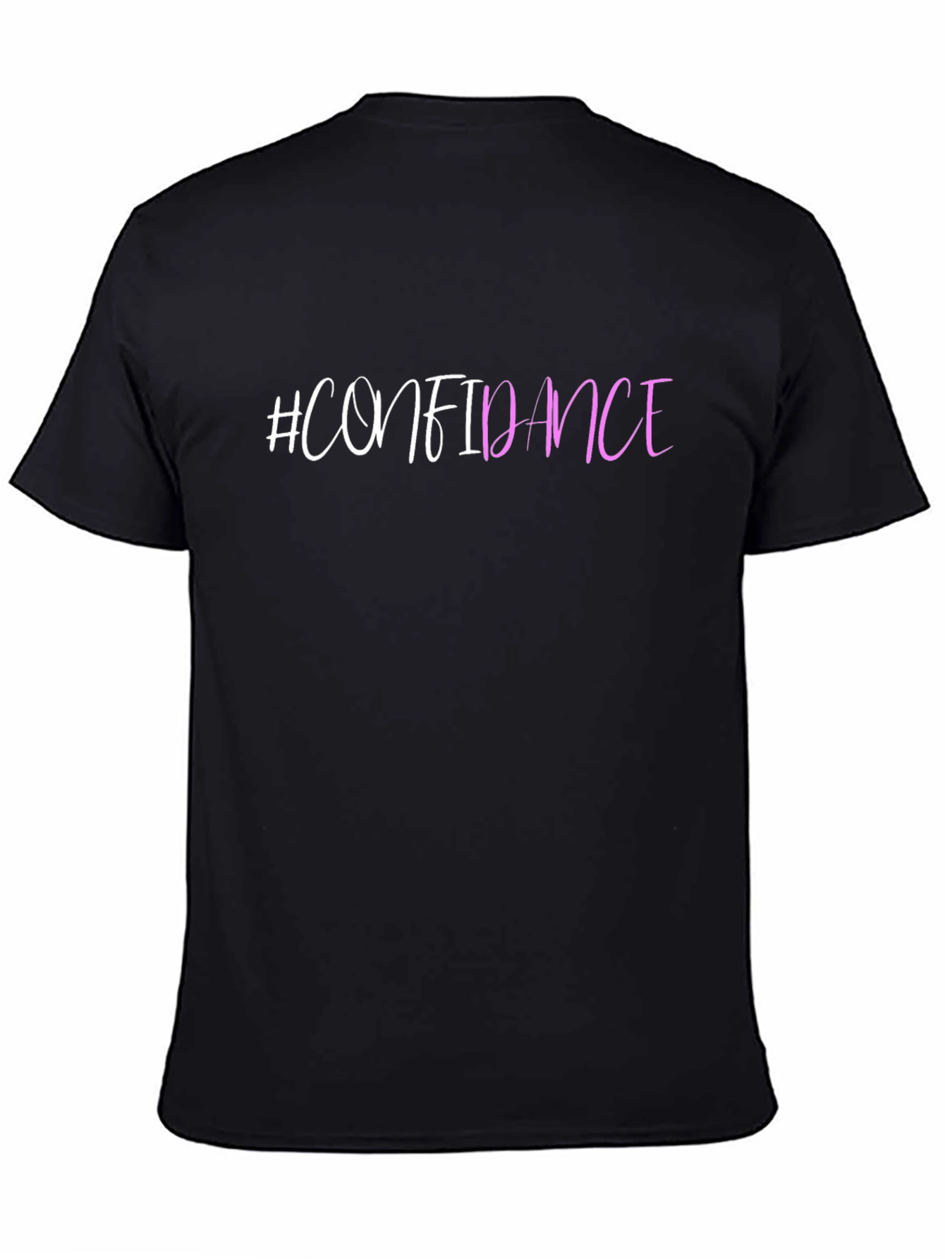 #Confidence Black Graphic Tee - Stylish & Comfy