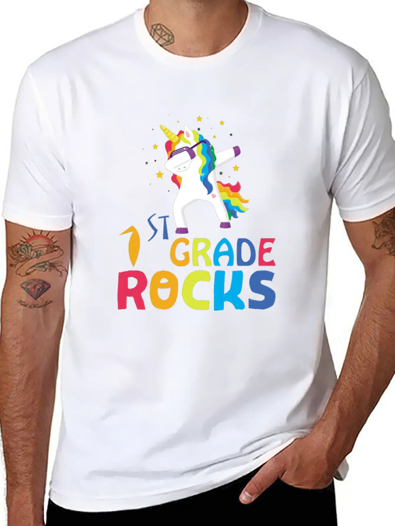 1st Grade Rocks Timeless Short Sleeve Tee – Comfy And Minimalist Design