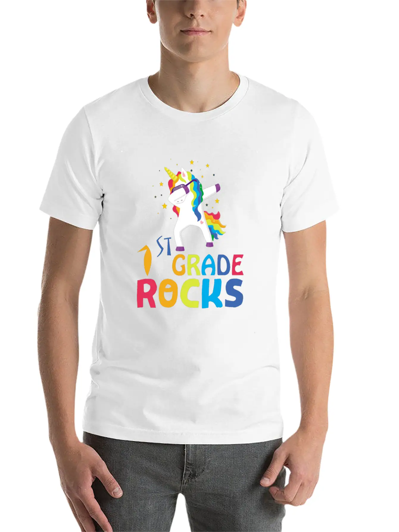 1st Grade Rocks Timeless Short Sleeve Tee – Comfy And Minimalist Design