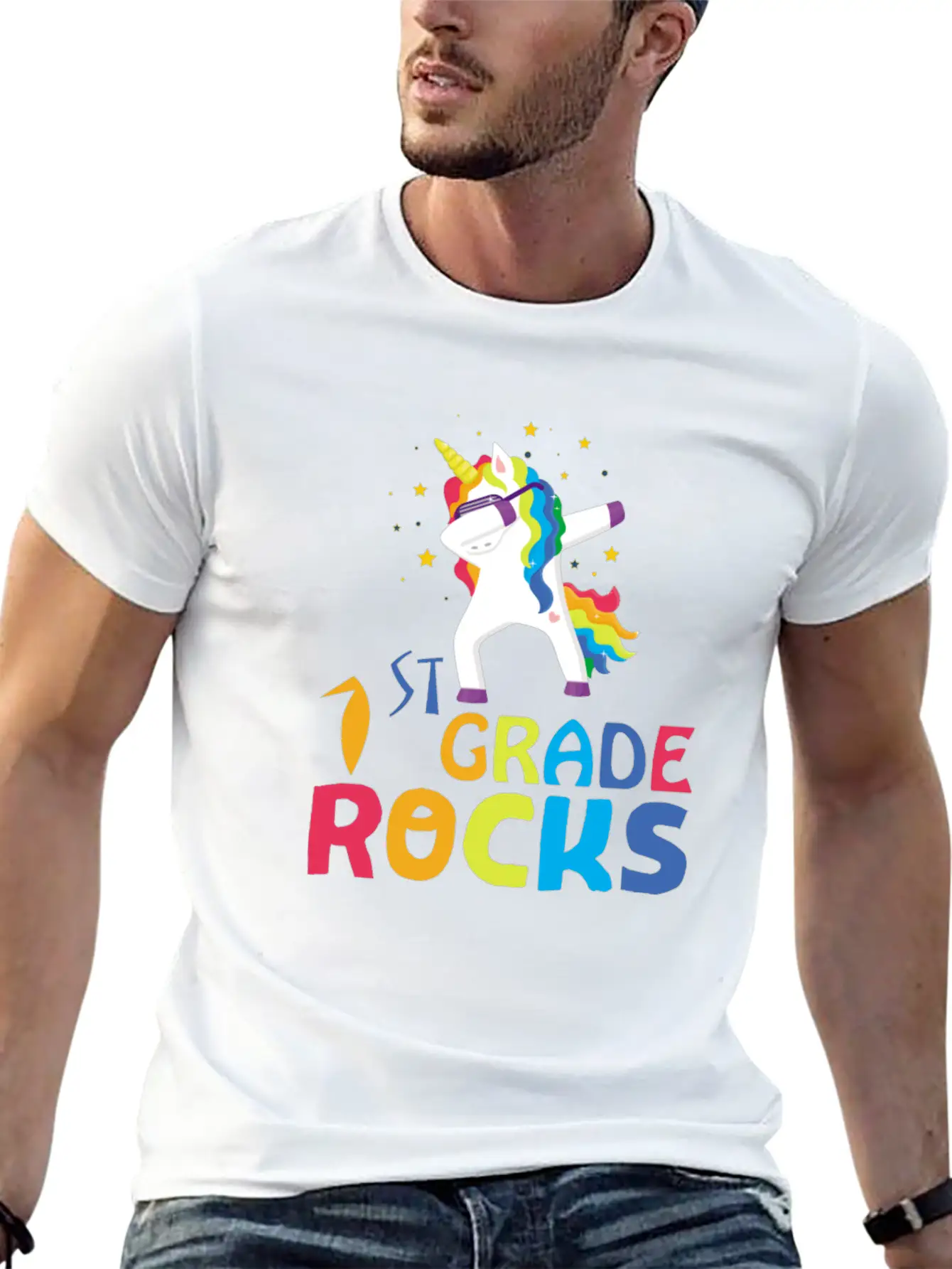 1st Grade Rocks Timeless Short Sleeve Tee – Comfy And Minimalist Design