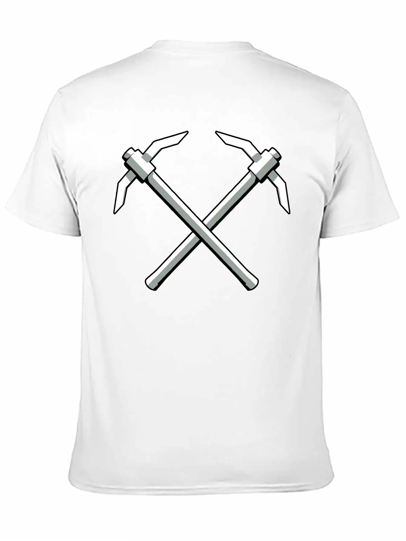 2 Pickaxes Crossover Timeless Short Sleeve Tee – Comfy And Minimalist Design