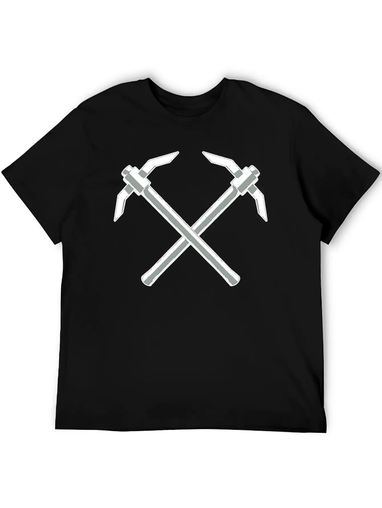 2 Pickaxes Crossover Timeless Short Sleeve Tee – Comfy And Minimalist Design