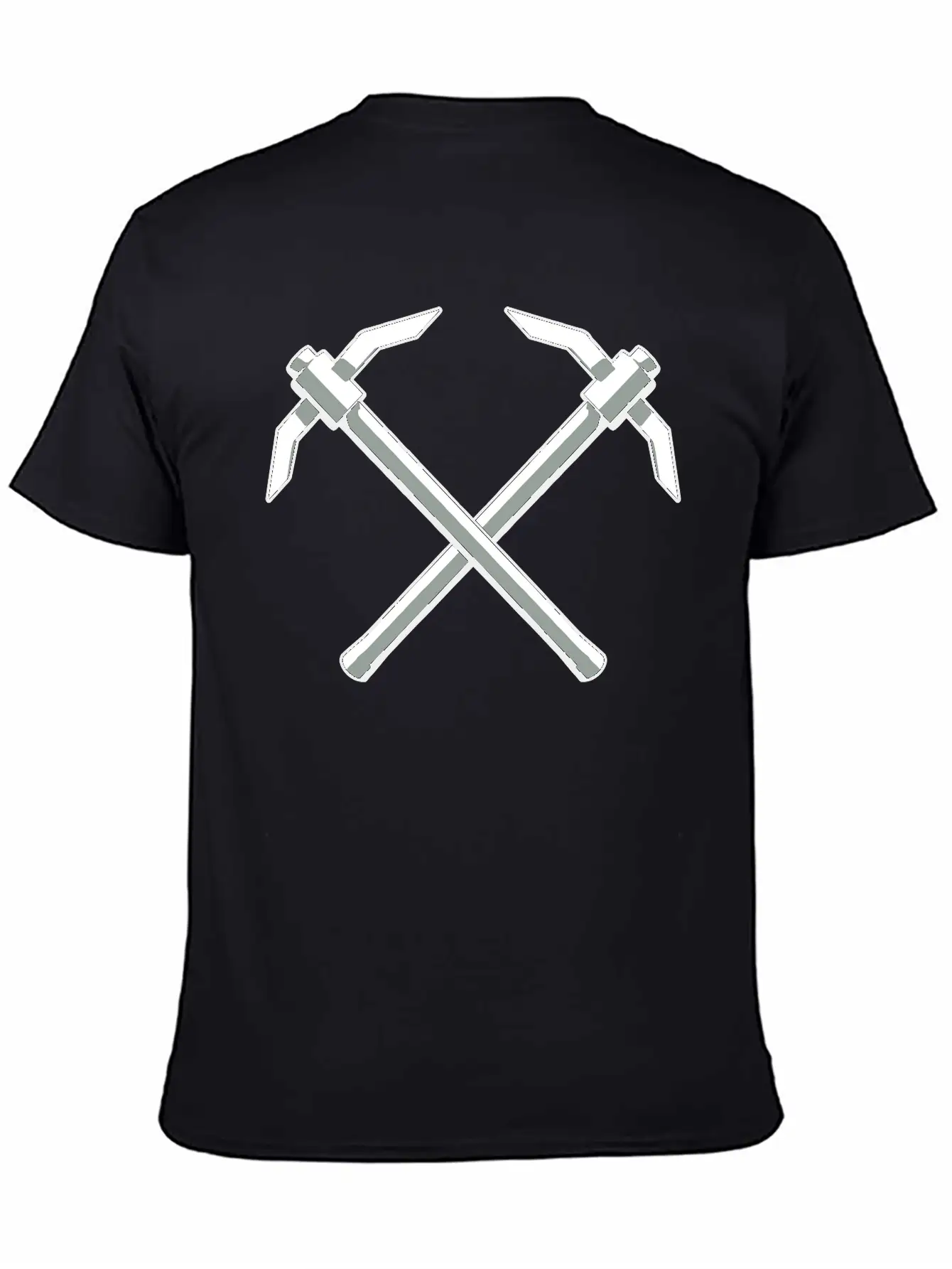 2 Pickaxes Crossover Timeless Short Sleeve Tee – Comfy And Minimalist Design