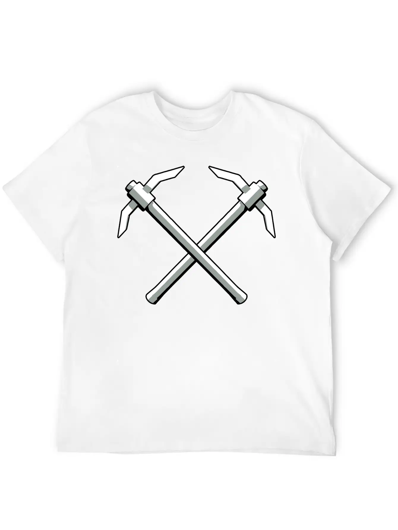 2 Pickaxes Crossover Timeless Short Sleeve Tee – Comfy And Minimalist Design