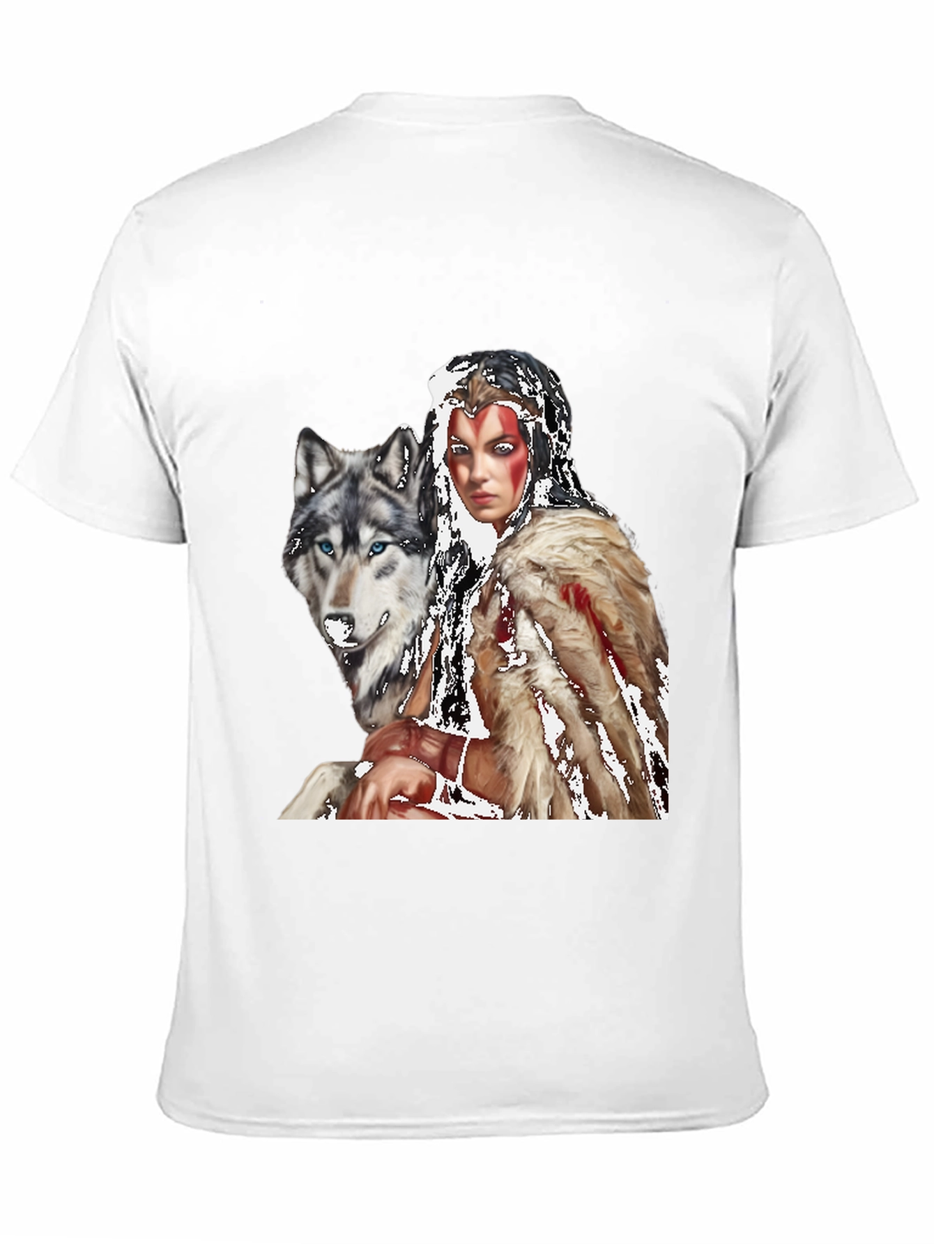 Wolf & Warrior T-Shirt - Black
