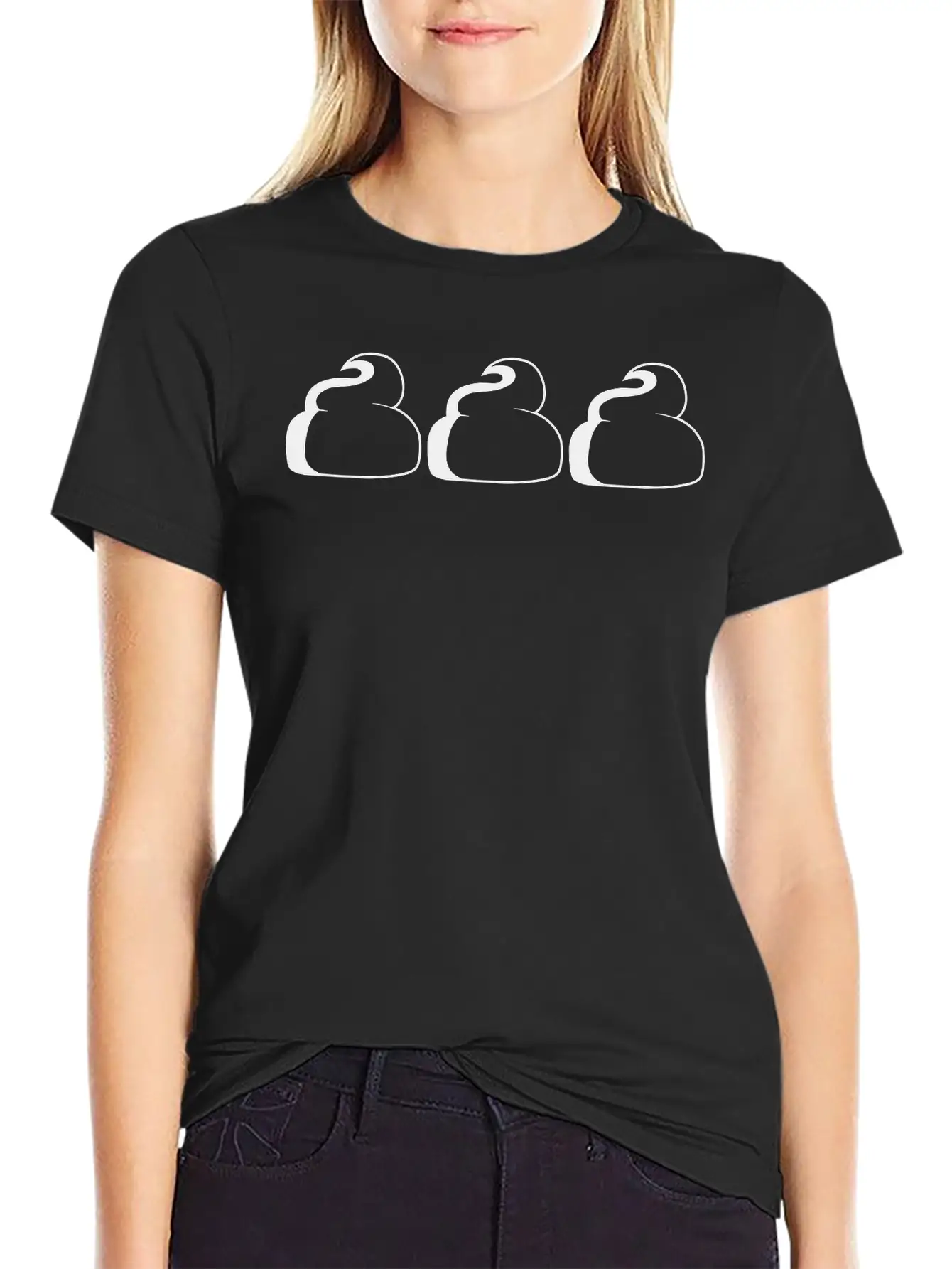 3 Heap Group Team Pattern Design Little Shit Poiso Casual Graphic T-Shirt – Simple And Comfortable Daily Wear