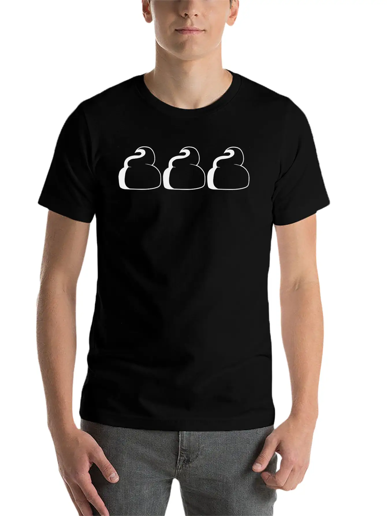 3 Heap Group Team Pattern Design Little Shit Poiso Casual Graphic T-Shirt – Simple And Comfortable Daily Wear