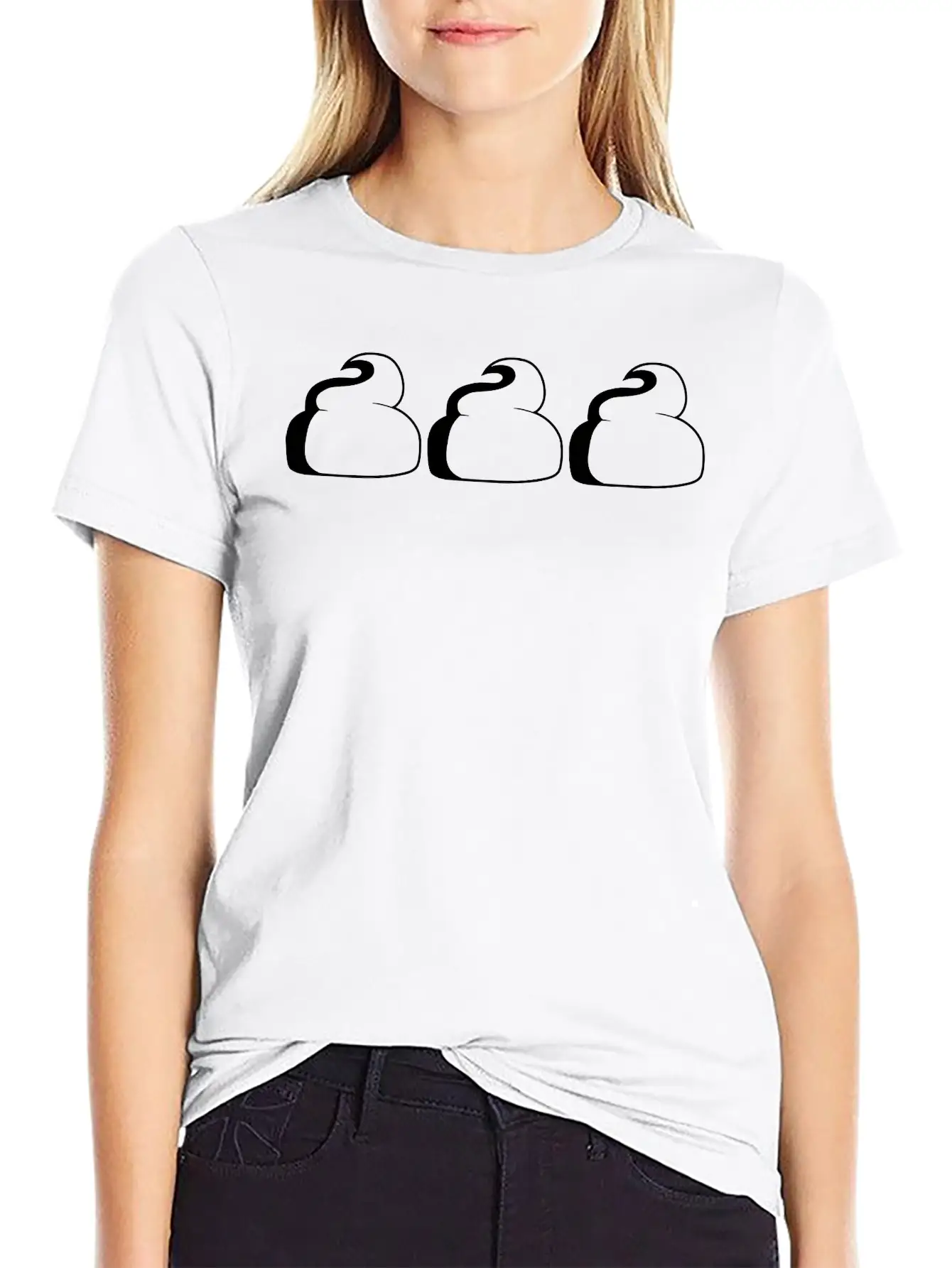 3 Heap Group Team Pattern Design Little Shit Poiso Casual Graphic T-Shirt – Simple And Comfortable Daily Wear