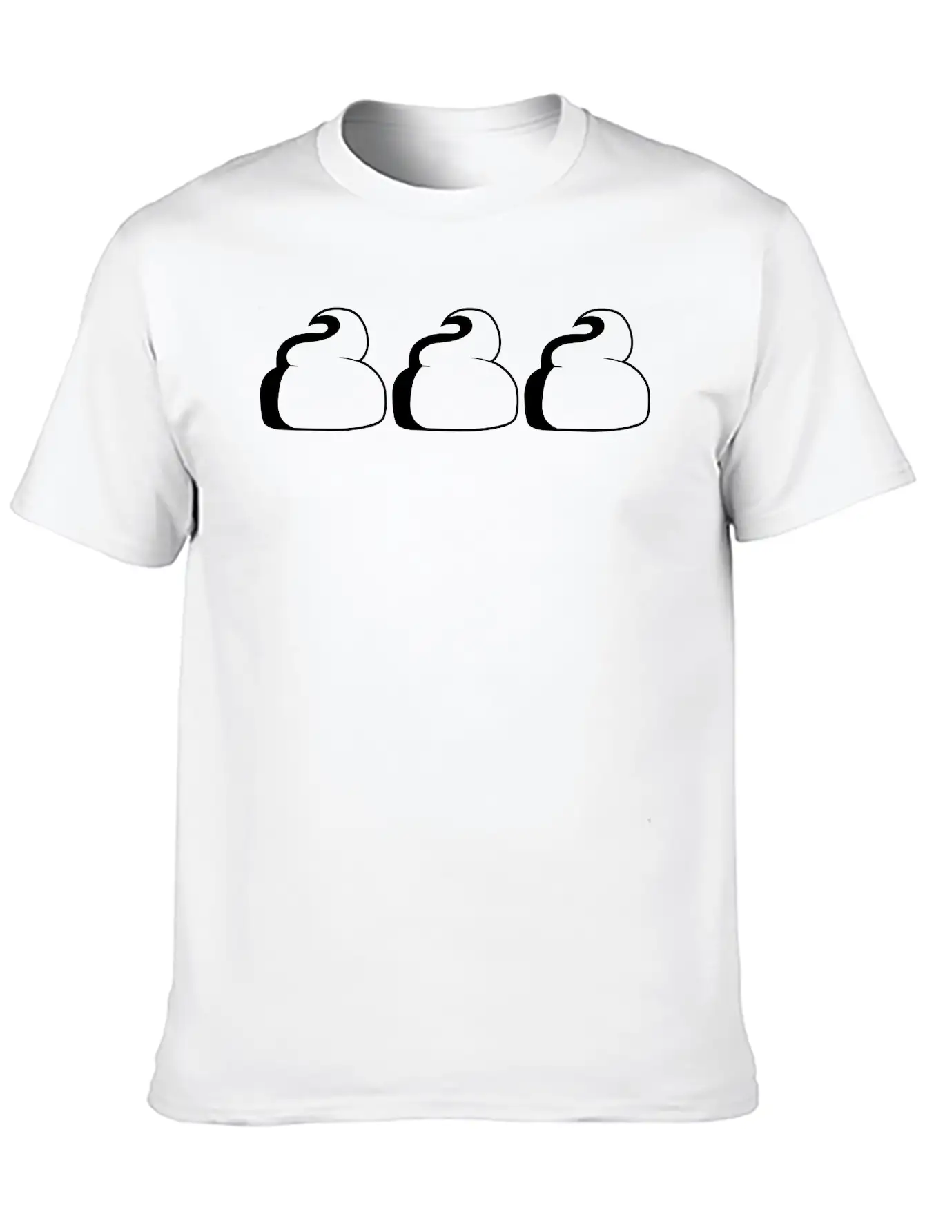 3 Heap Group Team Pattern Design Little Shit Poiso Casual Graphic T-Shirt – Simple And Comfortable Daily Wear