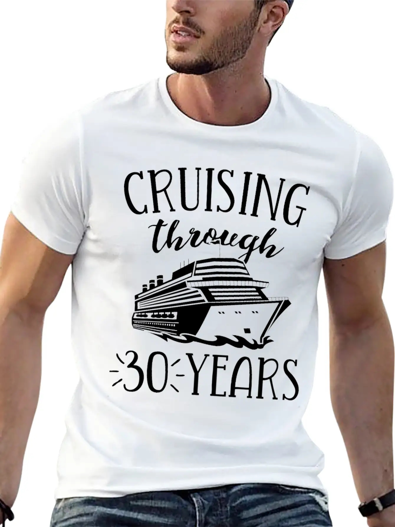 30th Anniversary Cruise TShirt Vacation Match Casual Graphic T-Shirt – Simple And Comfortable Daily Wear