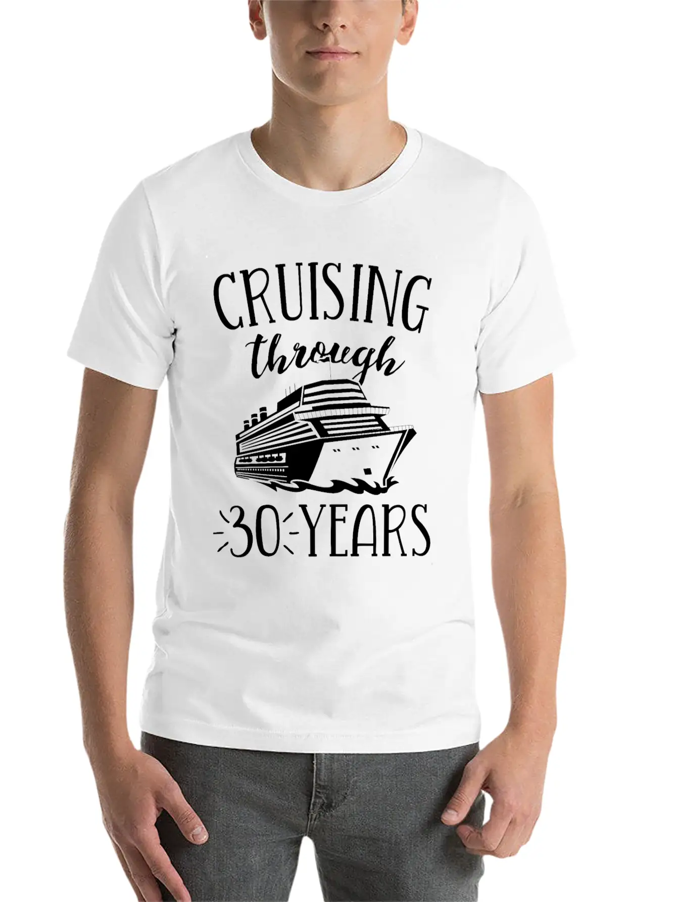 30th Anniversary Cruise TShirt Vacation Match Casual Graphic T-Shirt – Simple And Comfortable Daily Wear