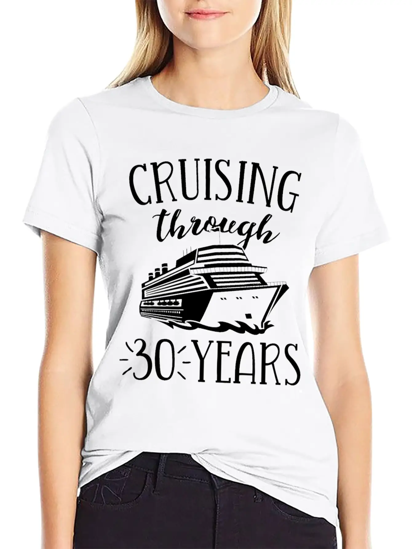 30th Anniversary Cruise TShirt Vacation Match Casual Graphic T-Shirt – Simple And Comfortable Daily Wear