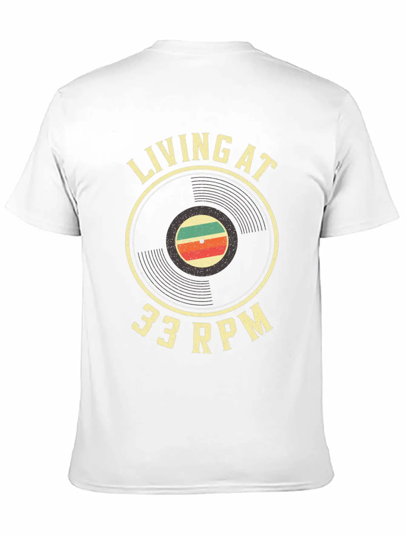 33RPM Vinyl Record Collecting Music Record Player Casual Graphic T-Shirt – Simple And Comfortable Daily Wear
