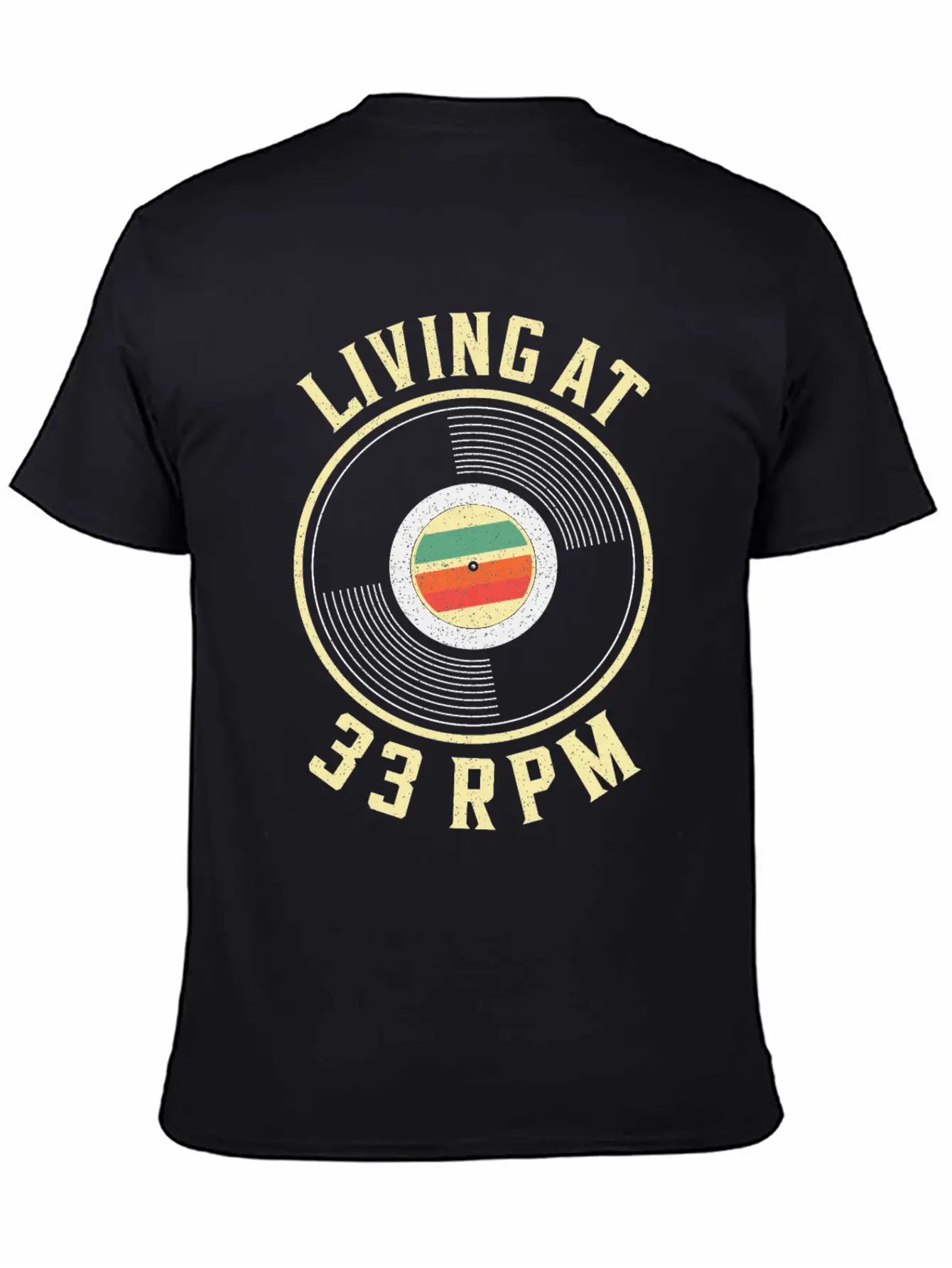 33RPM Vinyl Record Collecting Music Record Player Casual Graphic T-Shirt – Simple And Comfortable Daily Wear