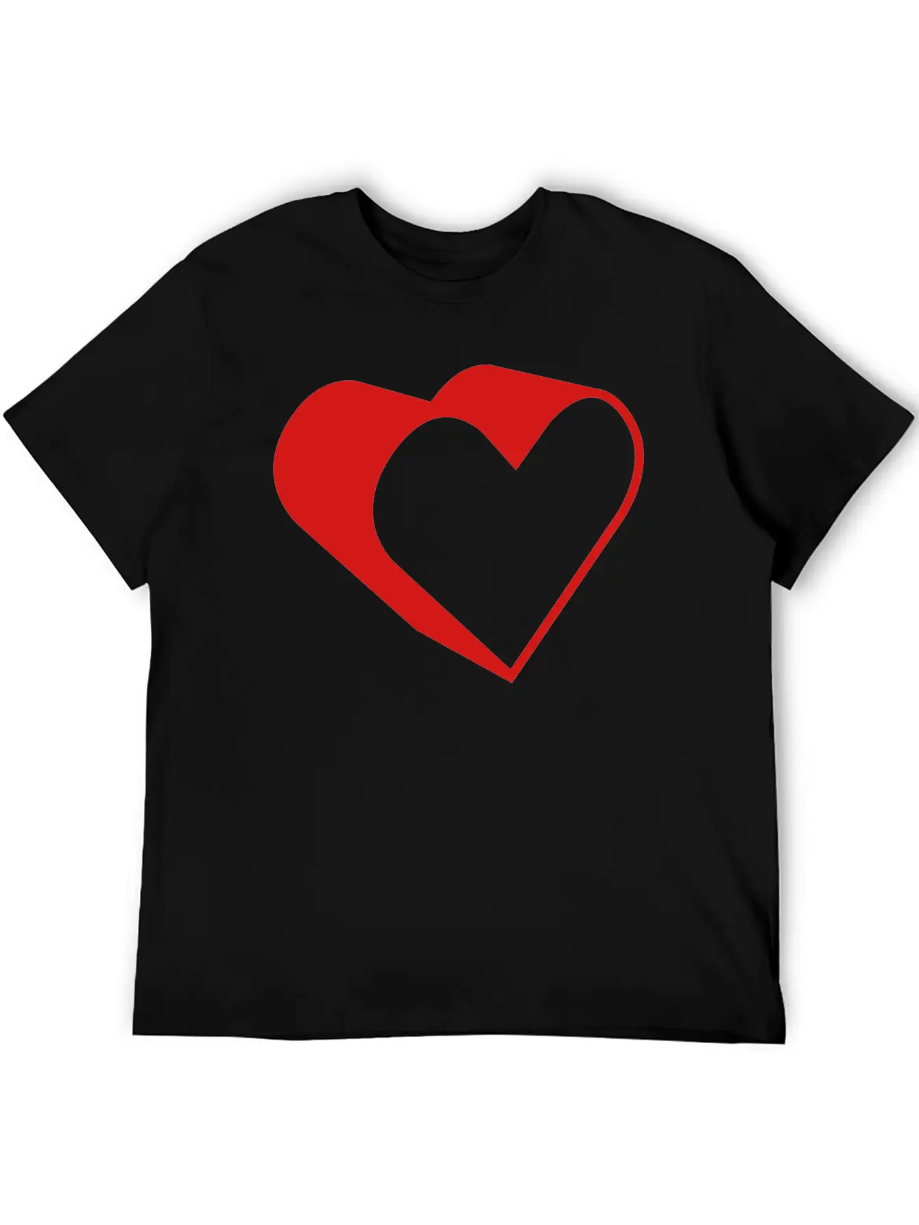 3d Heart Casual Graphic T-Shirt – Simple And Comfortable Daily Wear