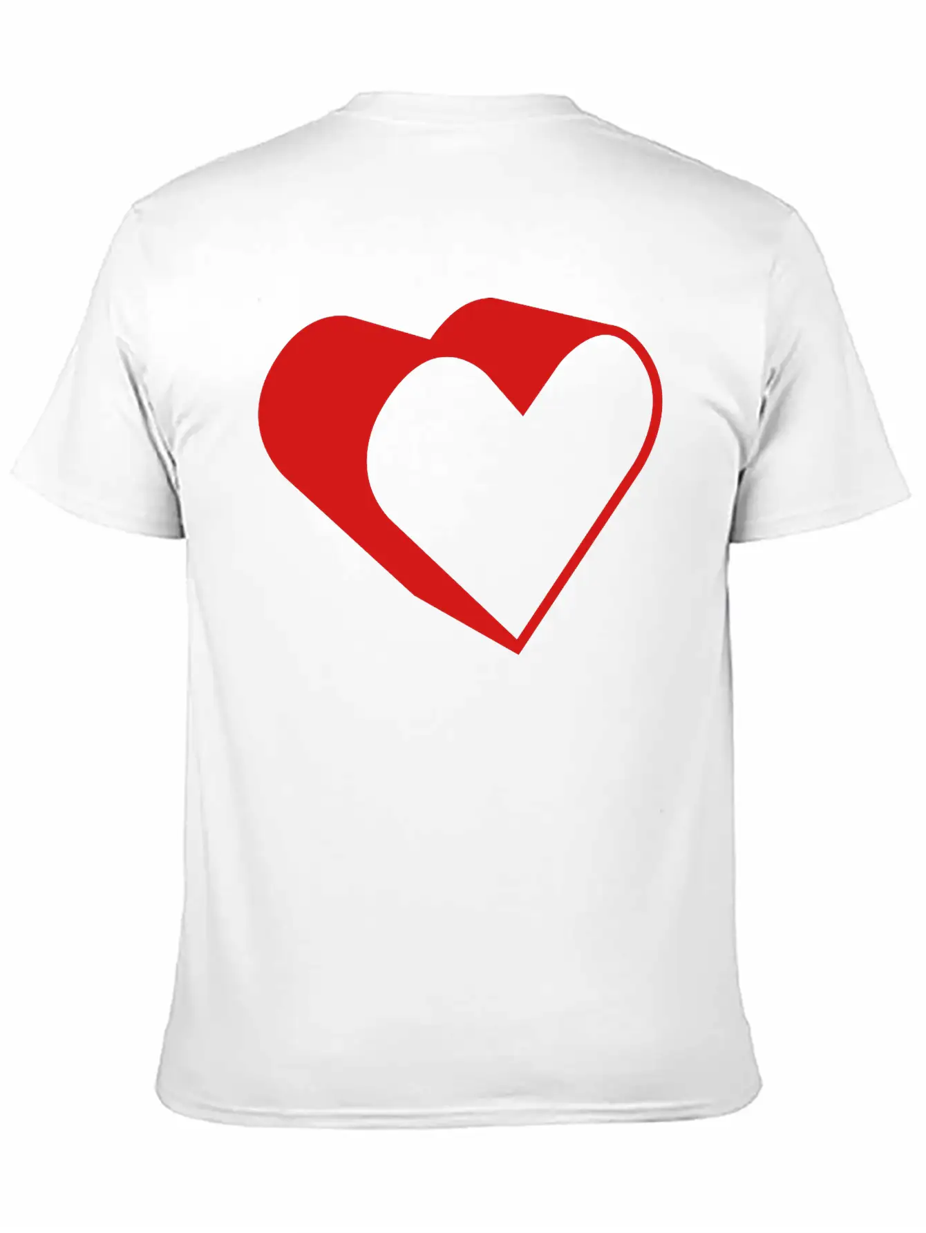 3d Heart Casual Graphic T-Shirt – Simple And Comfortable Daily Wear