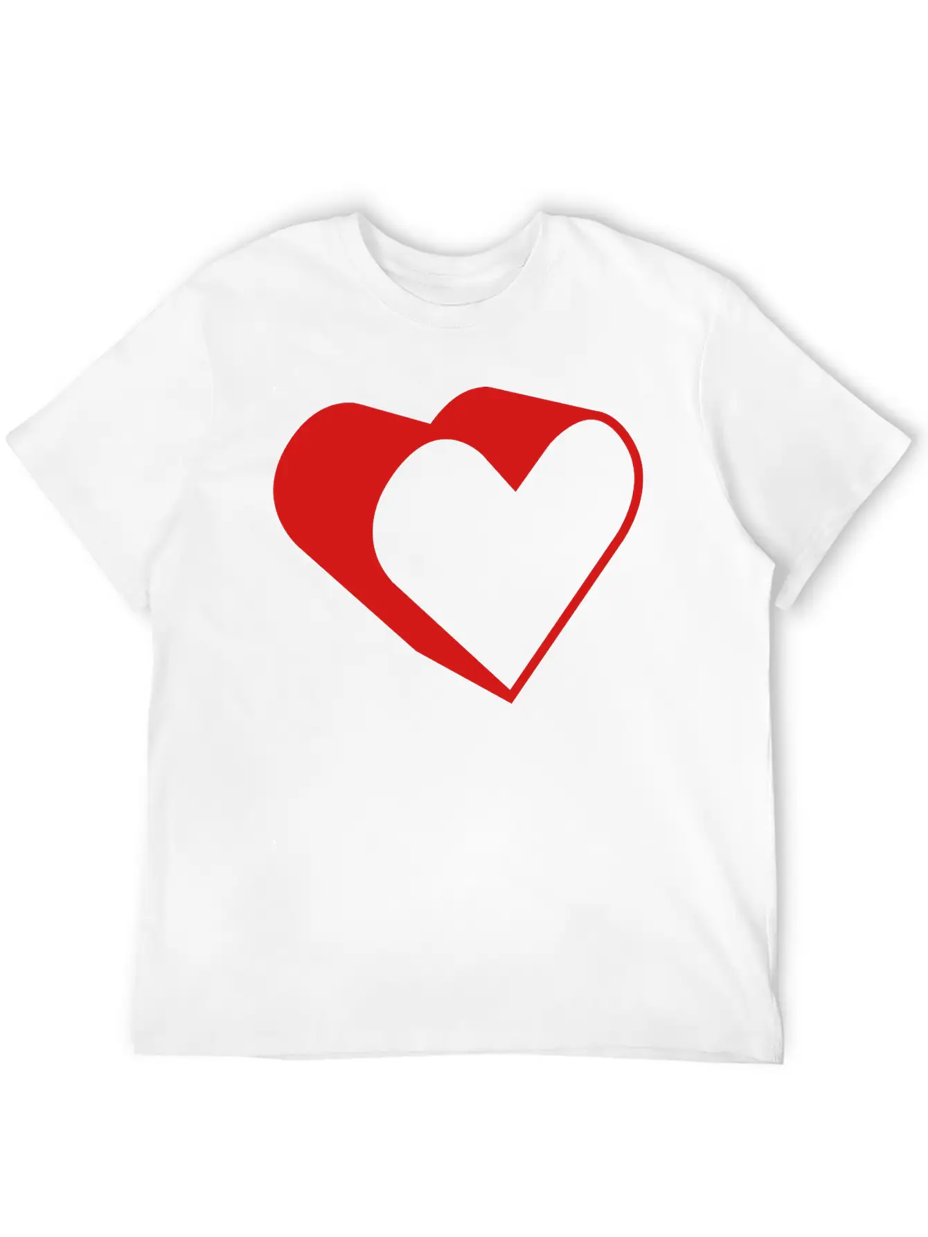 3d Heart Casual Graphic T-Shirt – Simple And Comfortable Daily Wear