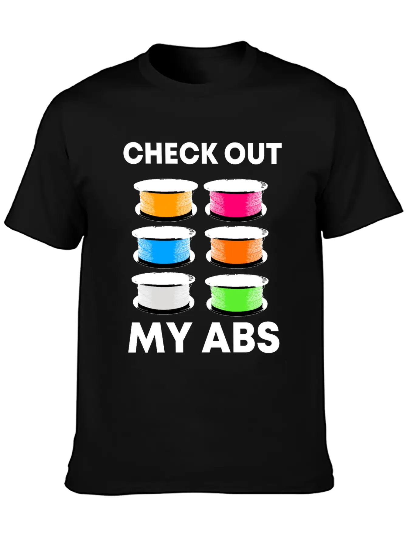 3D Pressure Filament Abs Casual Graphic T-Shirt – Simple And Comfortable Daily Wear