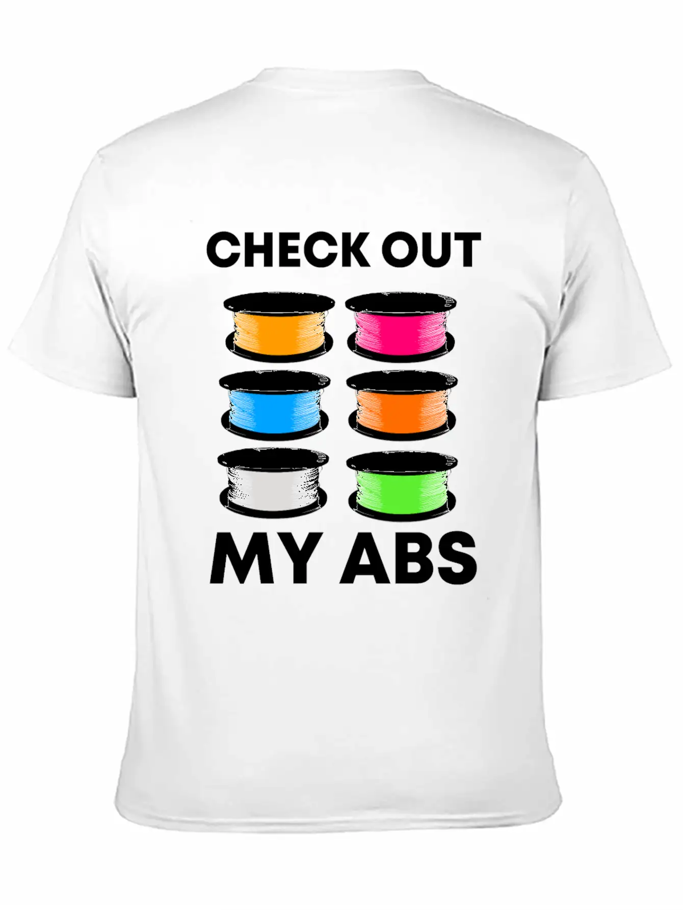 3D Pressure Filament Abs Casual Graphic T-Shirt – Simple And Comfortable Daily Wear