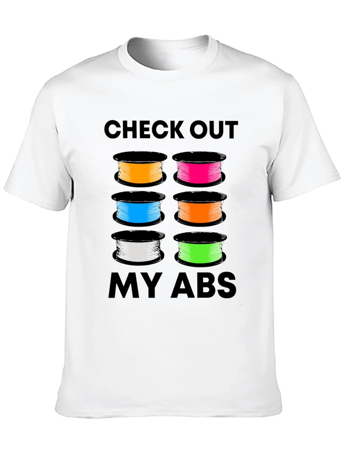 3D Pressure Filament Abs Casual Graphic T-Shirt – Simple And Comfortable Daily Wear