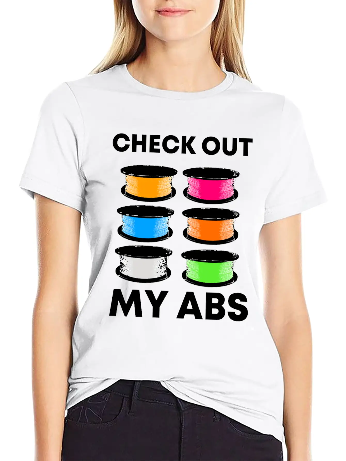 3D Pressure Filament Abs Casual Graphic T-Shirt – Simple And Comfortable Daily Wear