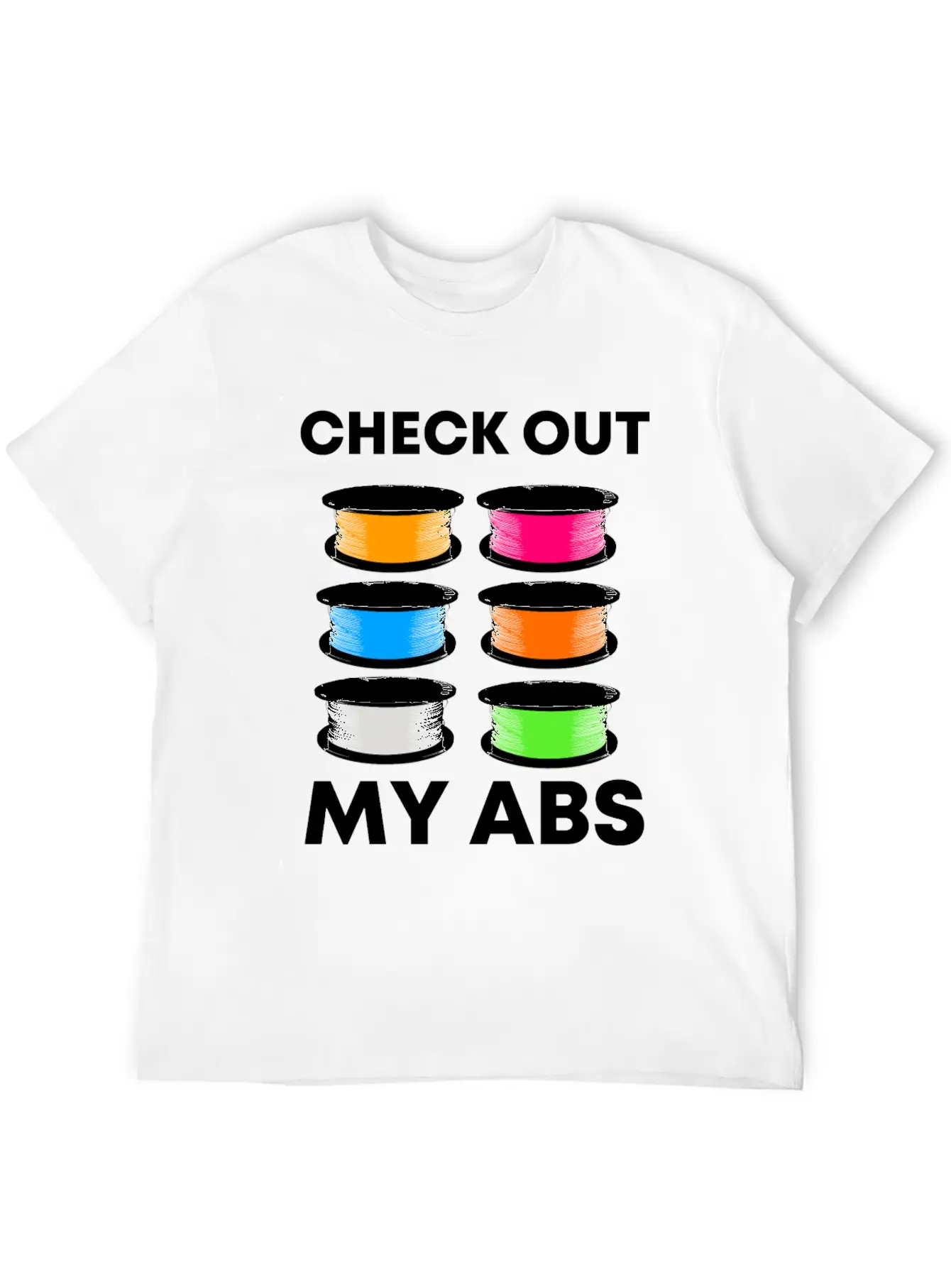 3D Pressure Filament Abs Casual Graphic T-Shirt – Simple And Comfortable Daily Wear