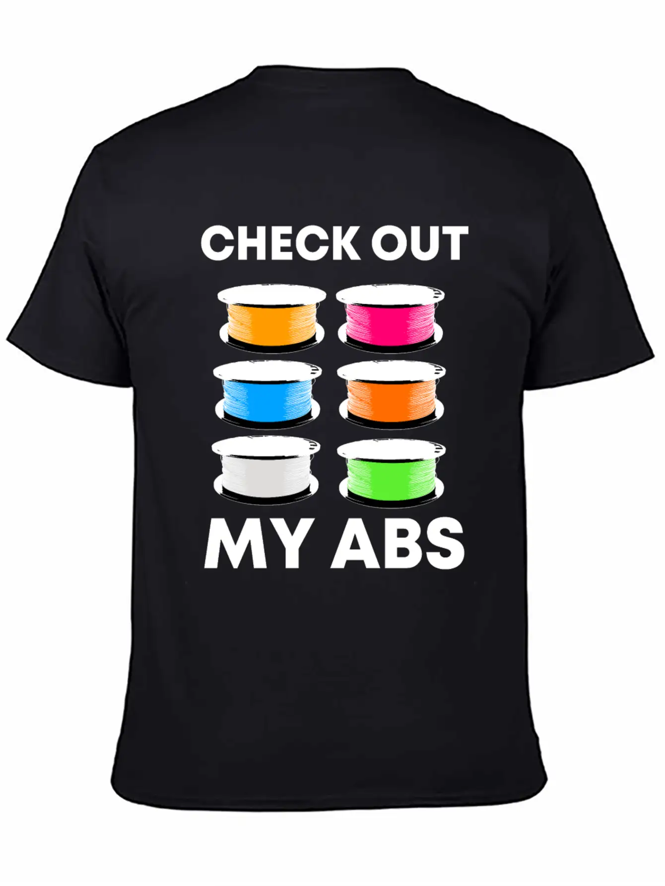 3D Pressure Filament Abs Casual Graphic T-Shirt – Simple And Comfortable Daily Wear