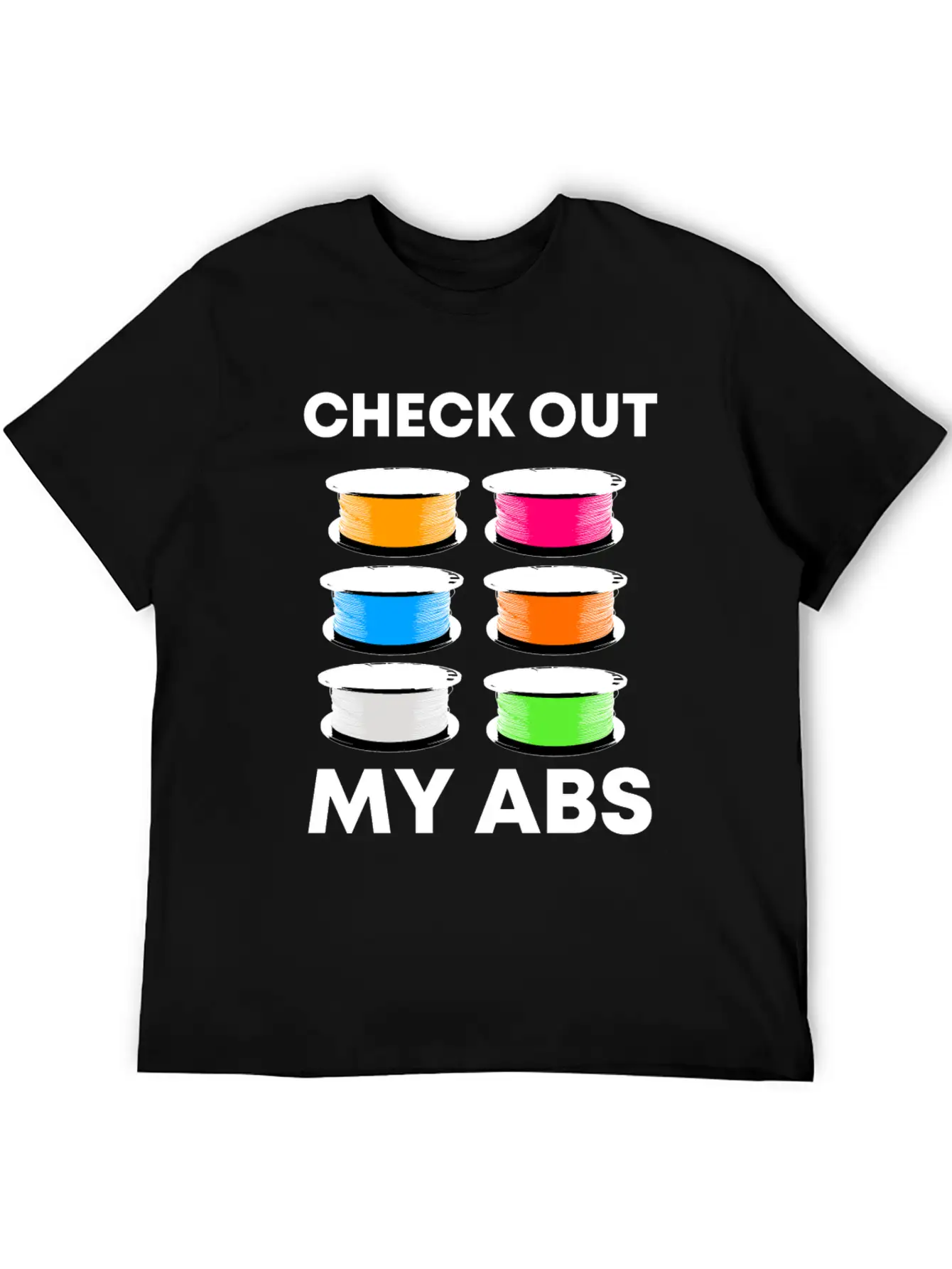 3D Pressure Filament Abs Casual Graphic T-Shirt – Simple And Comfortable Daily Wear