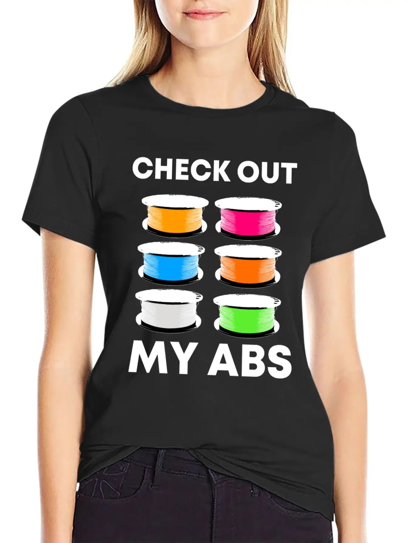 3D Pressure Filament Abs Casual Graphic T-Shirt – Simple And Comfortable Daily Wear